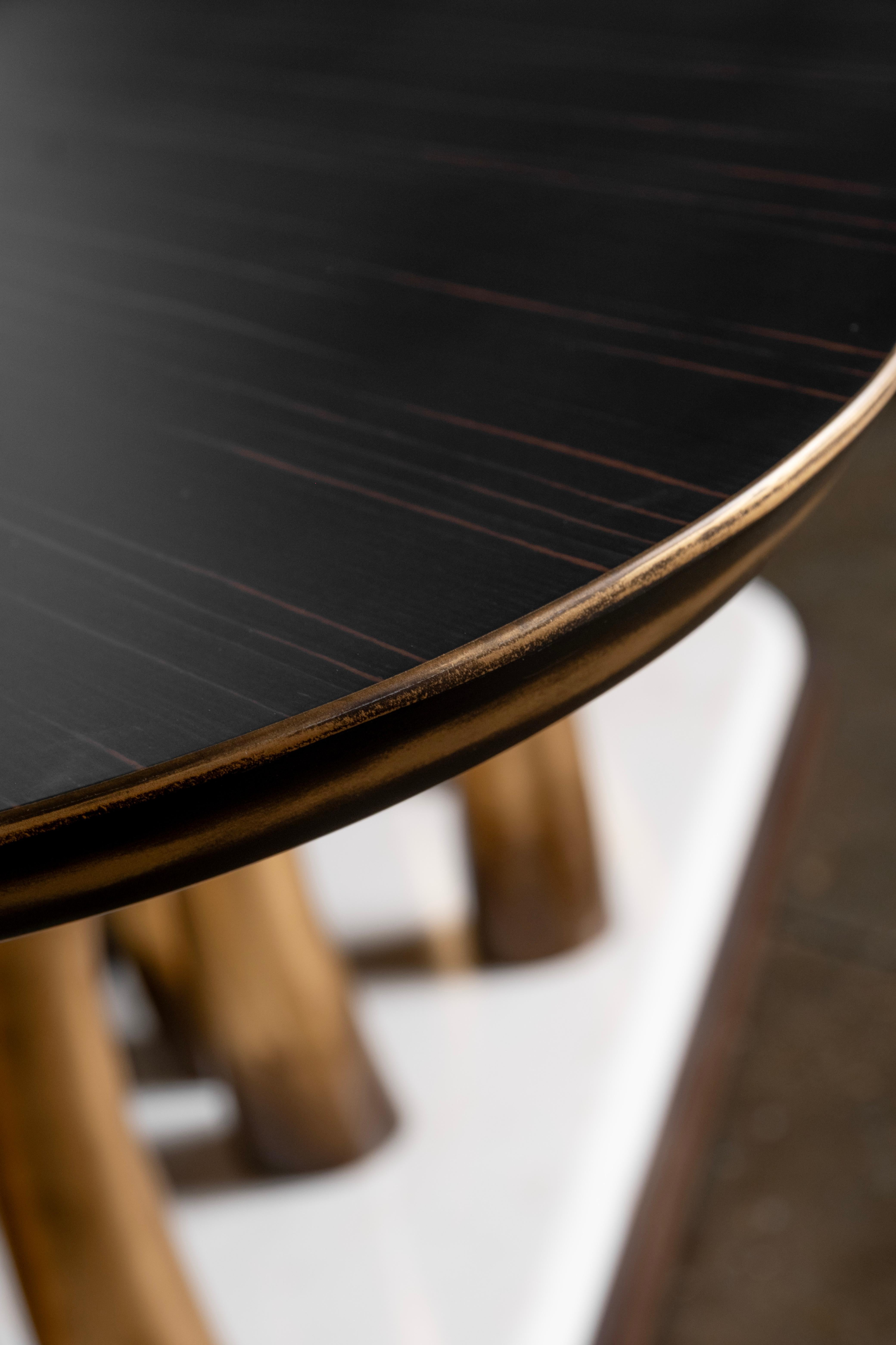 Table de salle à manger Art Déco Vallin Marbre Ebène Macassar Fait à la main Portugal Greenapple Neuf - En vente à Lisboa, PT