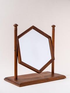 Espejo de tocador, Art Deco Madera de pino Años 40