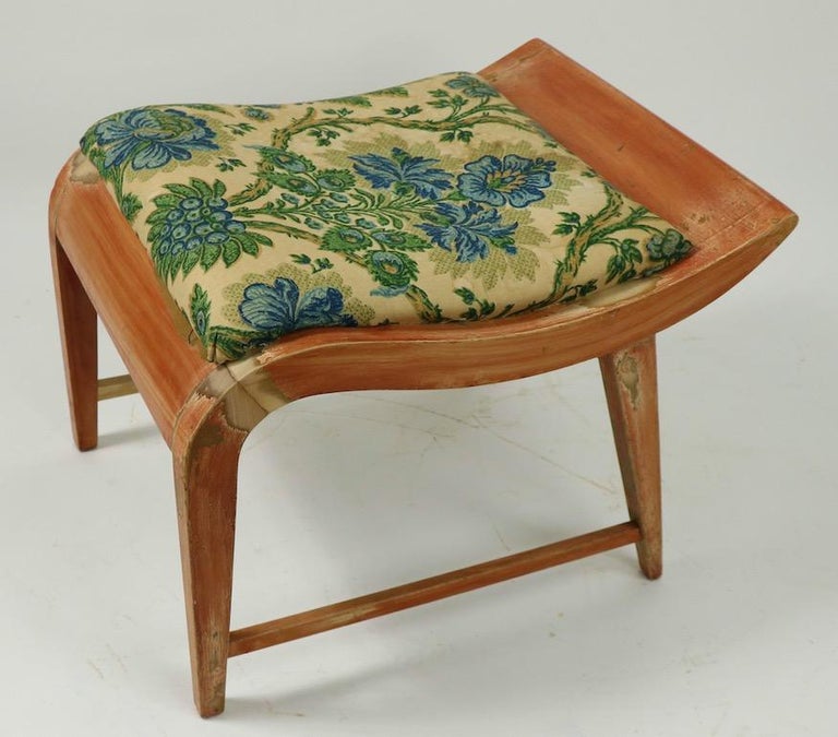 Art Deco Vanity Stool Designed by Rohde for Herman Miller at 1stDibs