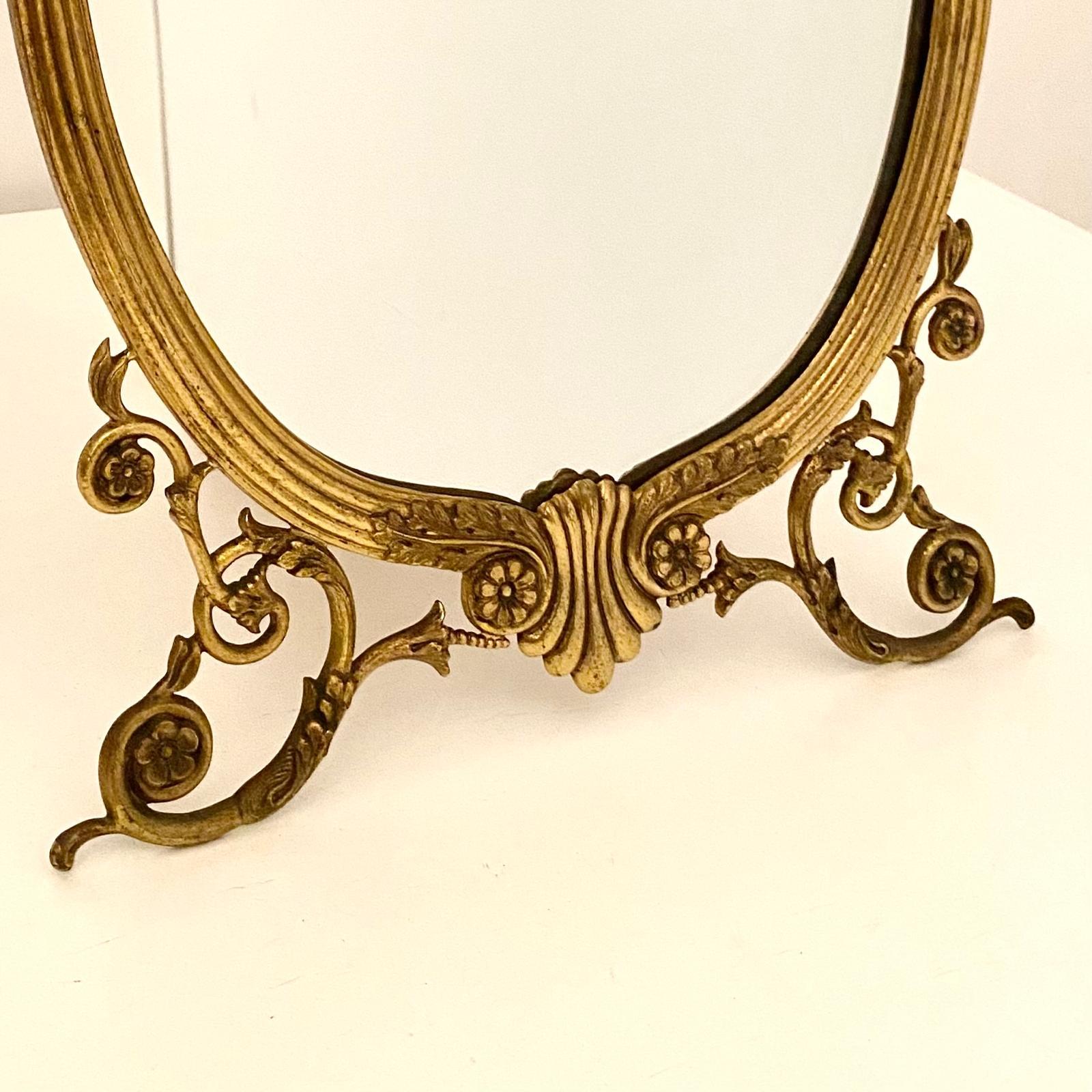 Specchio da tavolo Art deco Vanity, Italia 1940 in vendita 1