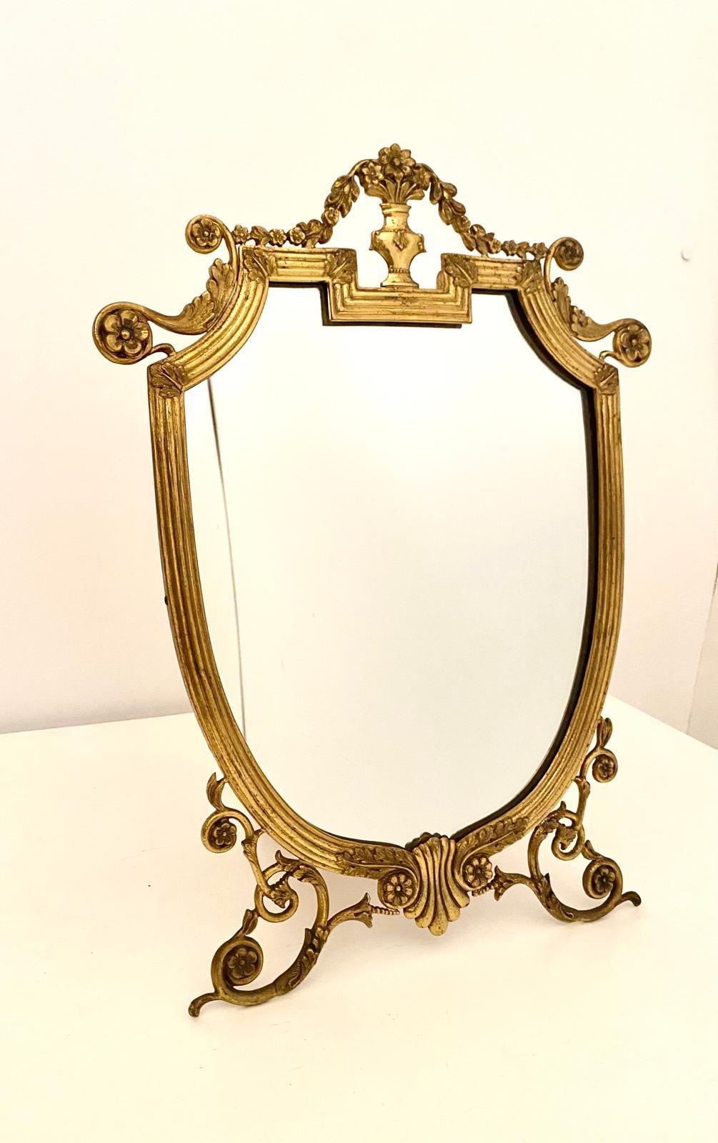 Specchio da tavolo Art deco Vanity, Italia 1940 in vendita 2