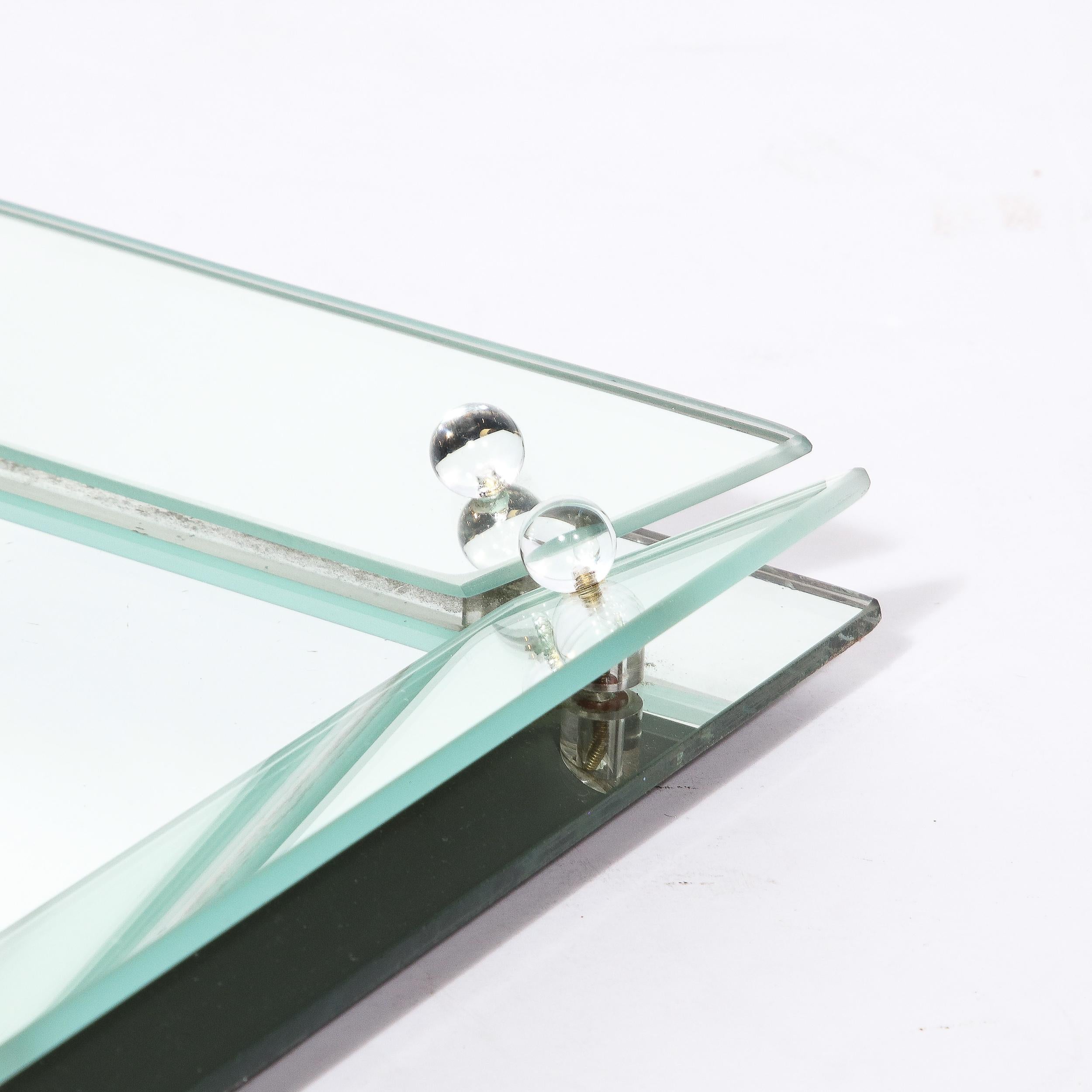 rectangular glass serving platter