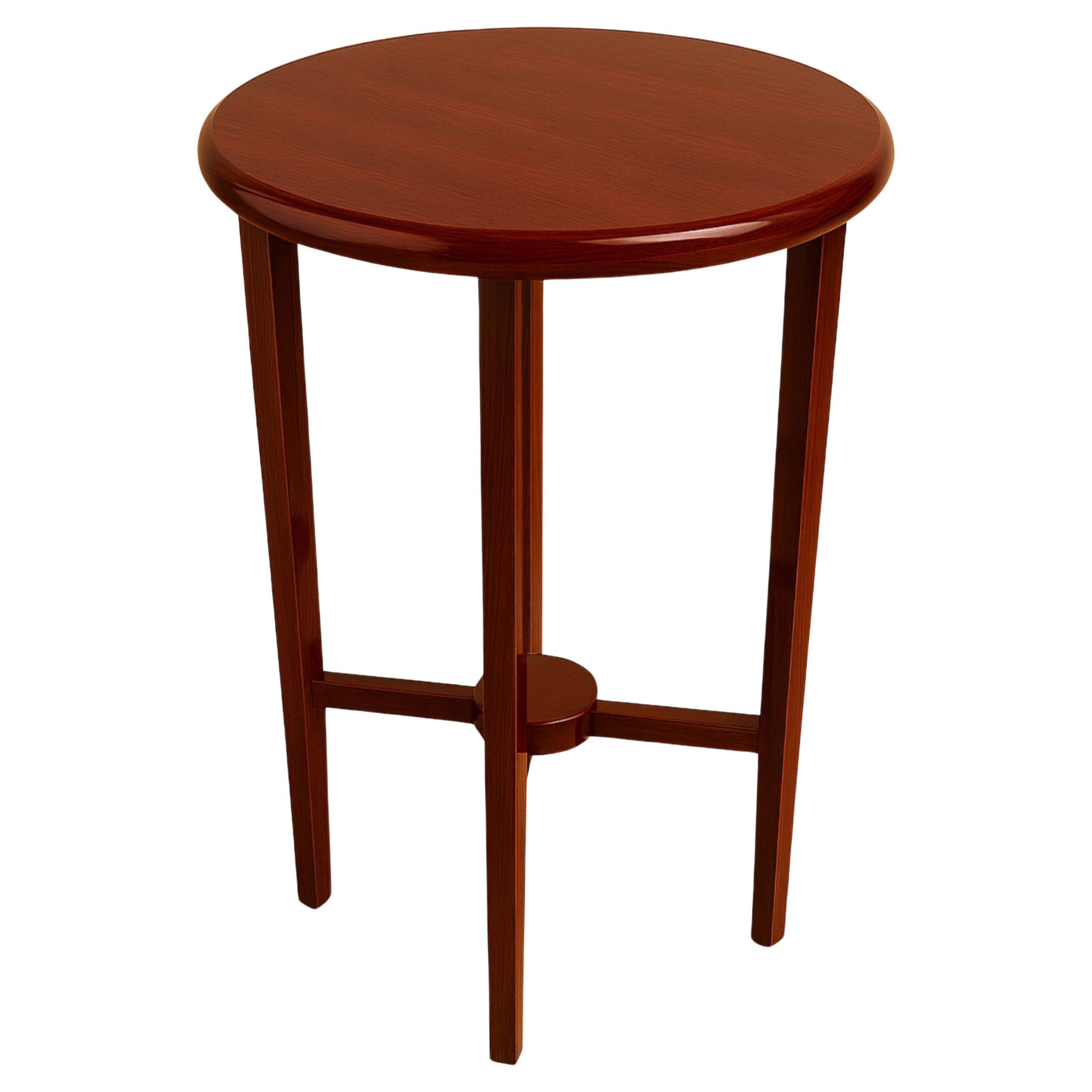 Art Deco Varnish Pedestal Table, 20th Century