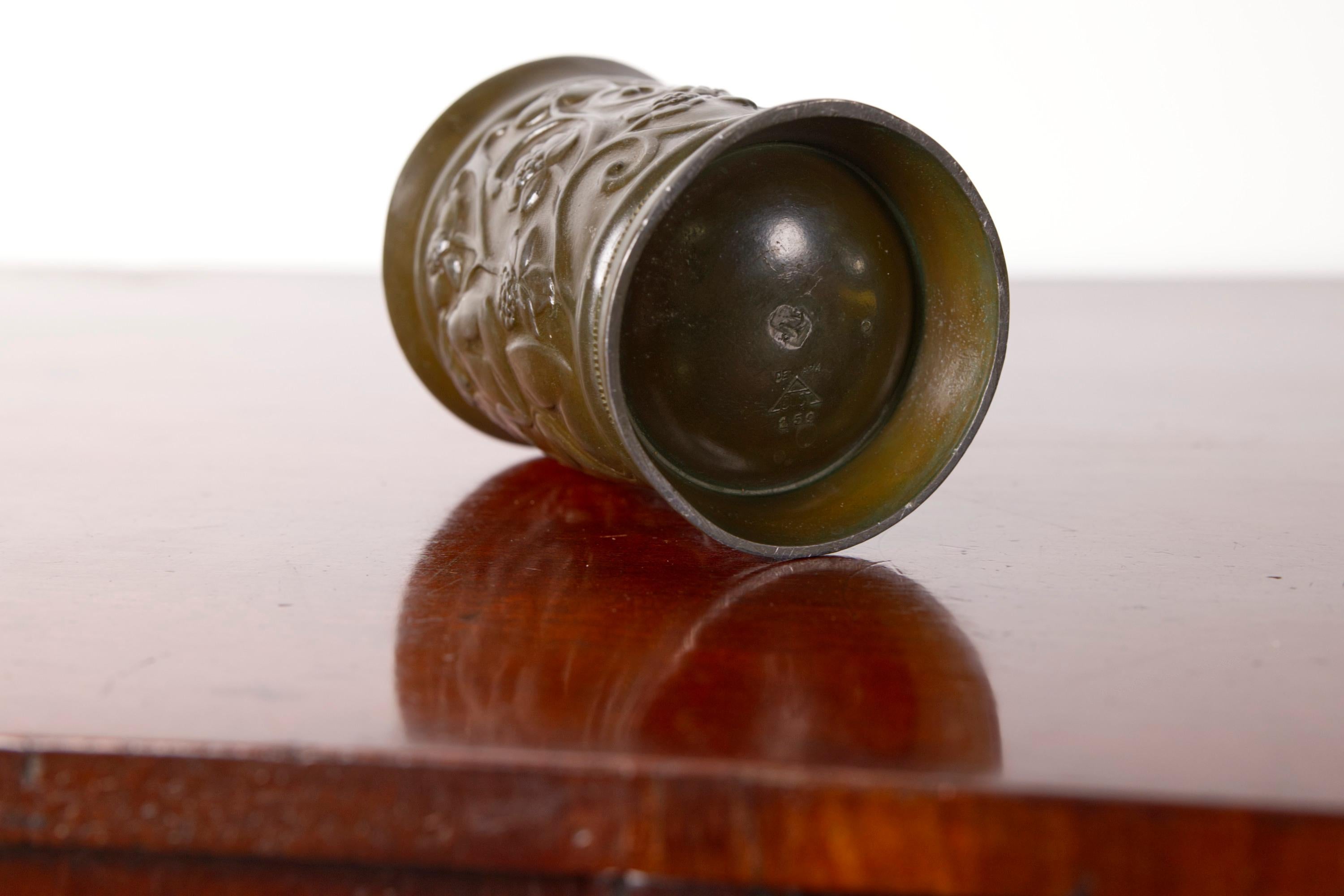 Art Deco Vase '159' in Disco Metal by Just Andersen, Denmark, 1930s For Sale 1