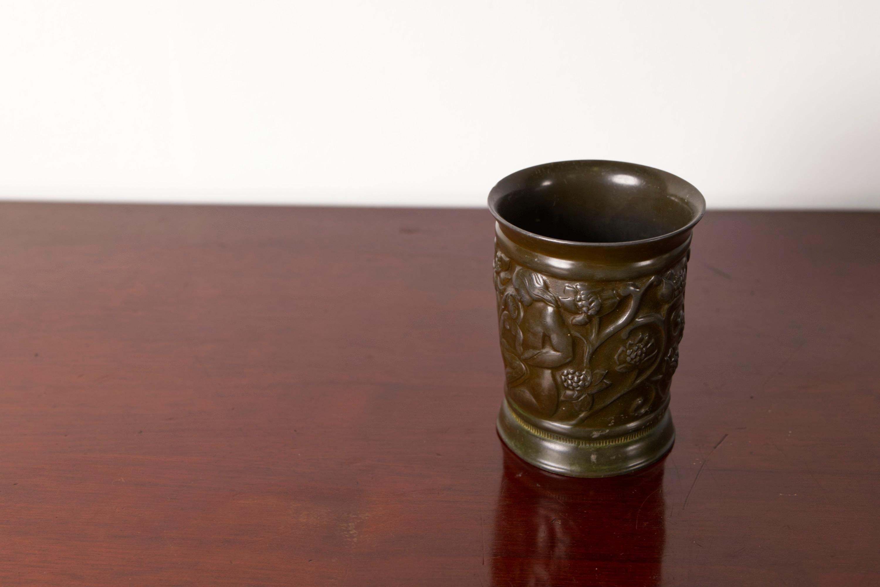 Art Deco Vase '159' in Disco Metal by Just Andersen, Denmark, 1930s For Sale 3