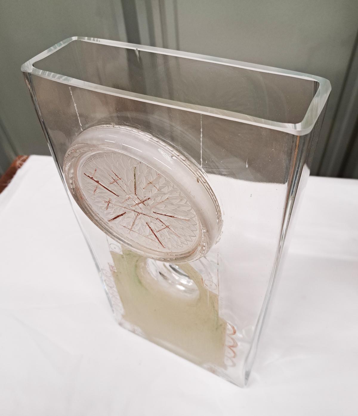 Art Déco Vaso Art Deco di A. Riecke, Francia - Firmato e datato in vendita