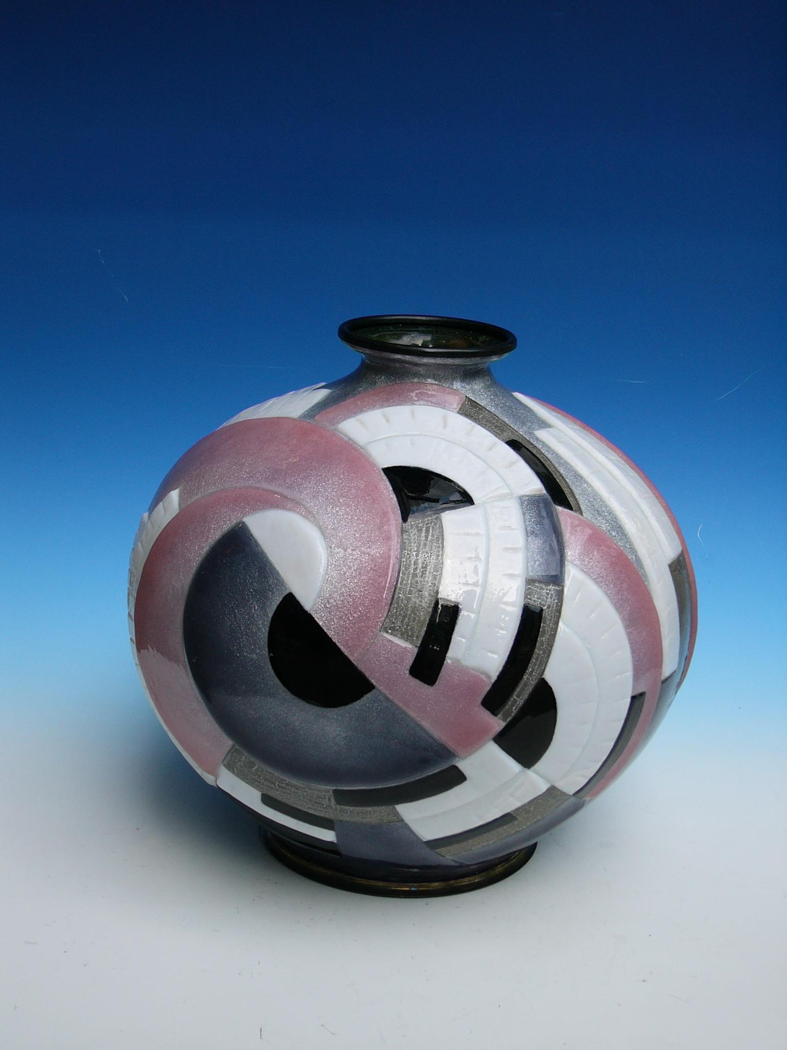 Art-Déco-Vase von Camille Fauré (Art déco) im Angebot