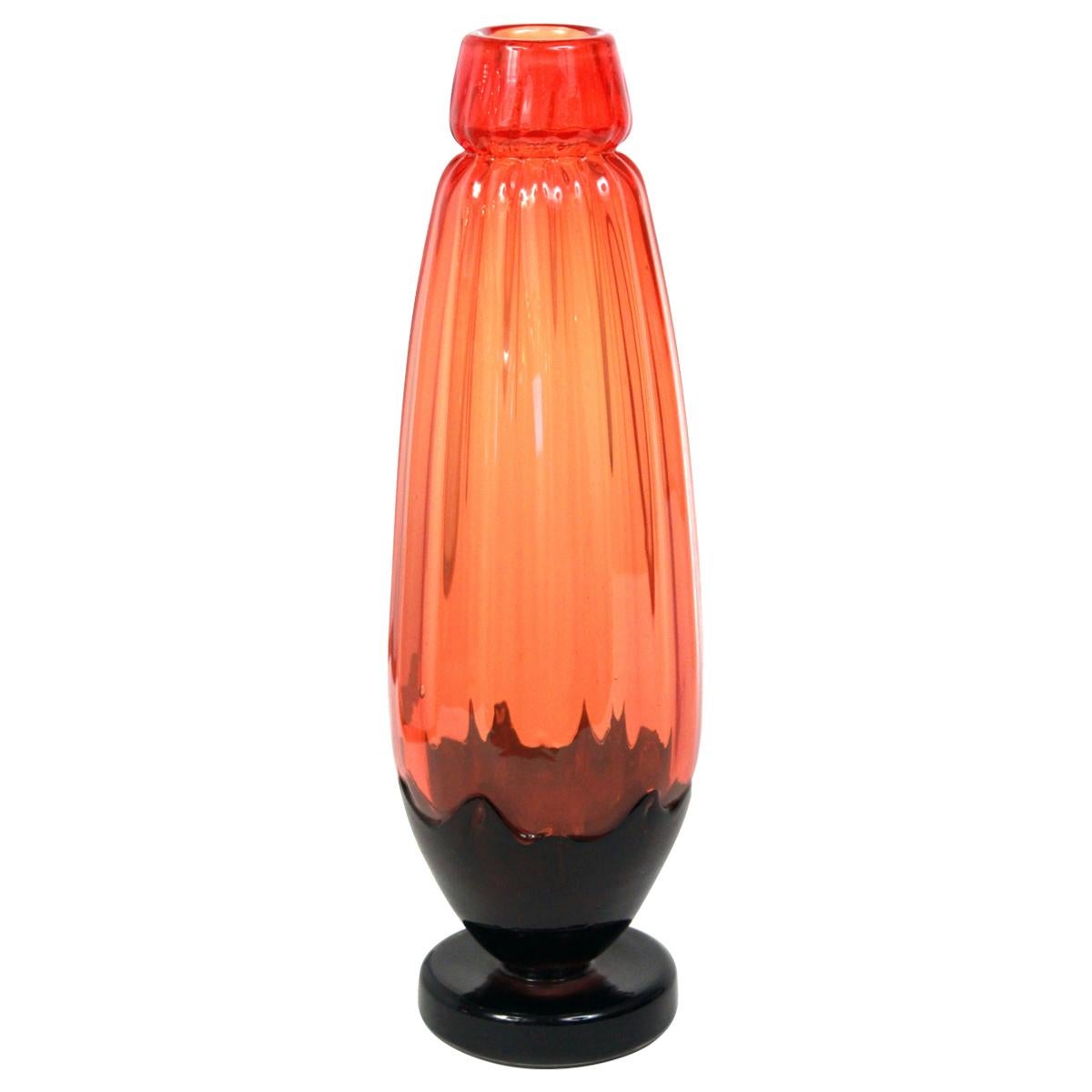 Art Deco Vase by Charles Schneider For Sale