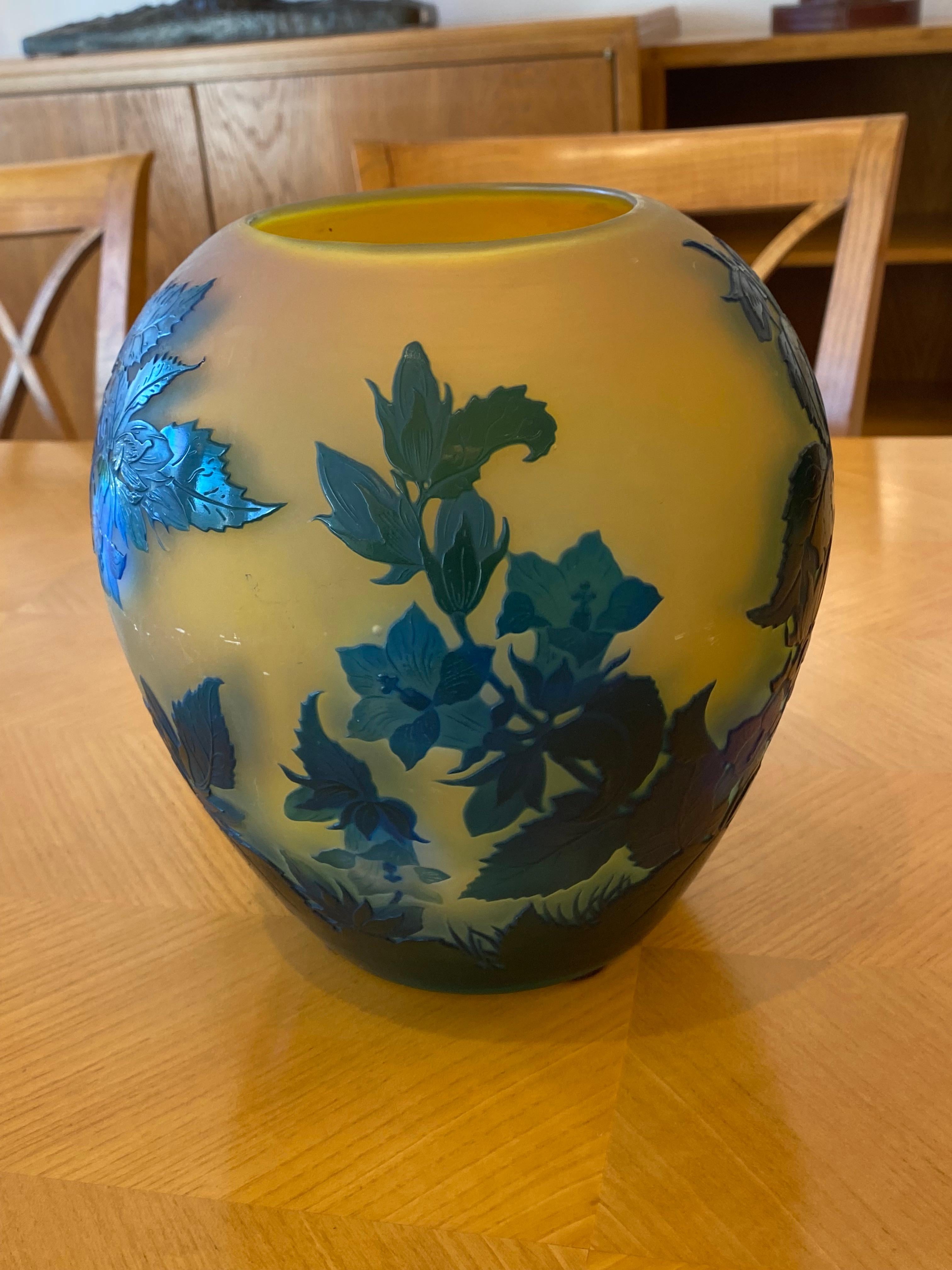 French Art Deco Vase by E. Gallé