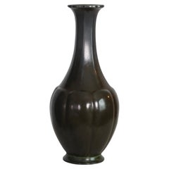 Art Deco Vase by Ellen Schlanbusch for Just Andersen, 1940s, Denmark