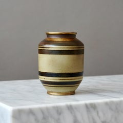 Art déco-Vase von Gunnar Nylund für ALP, Schweden, 1930er Jahre