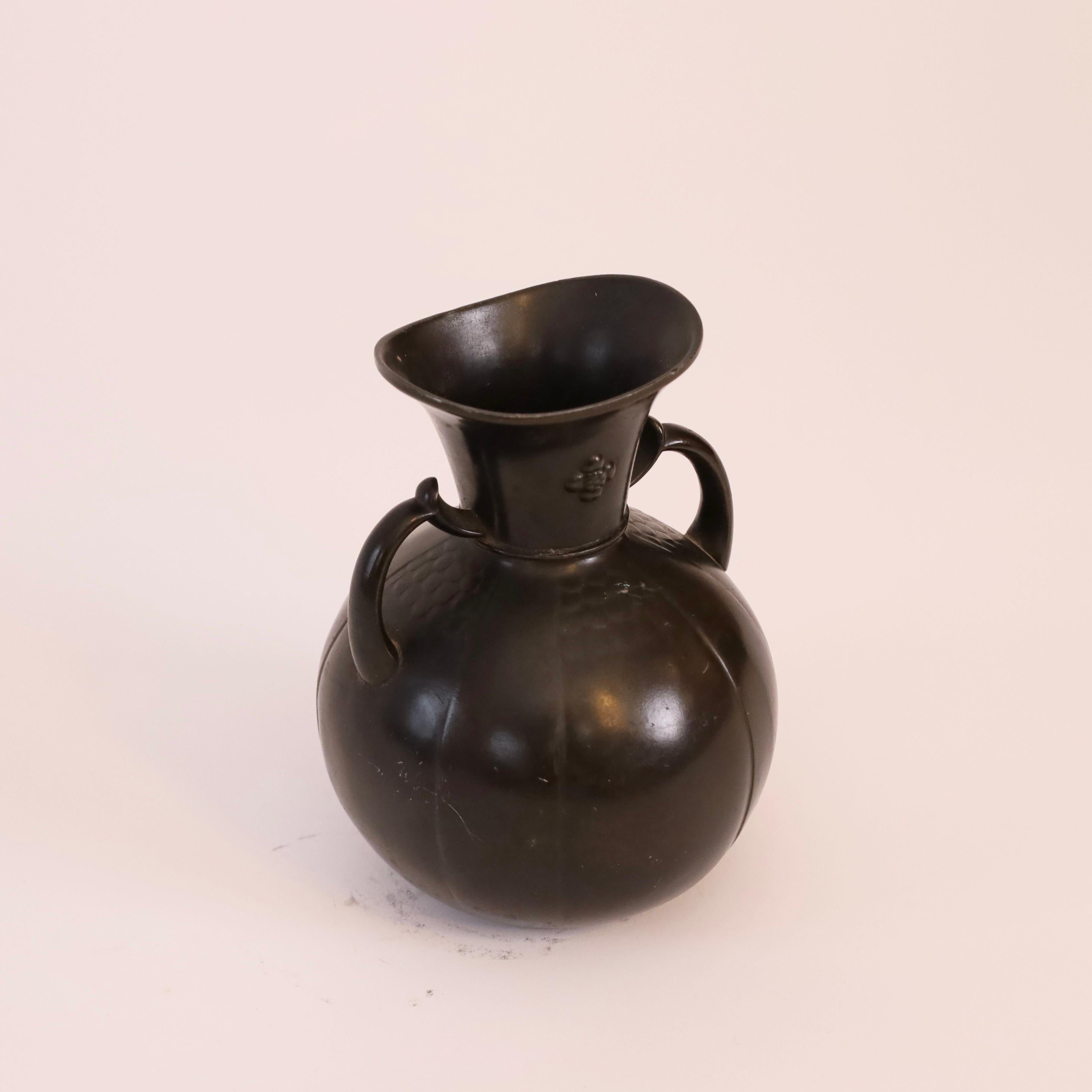Art-déco-Vase von Just Andersen, 1920er Jahre, Dänemark (Frühes 20. Jahrhundert) im Angebot