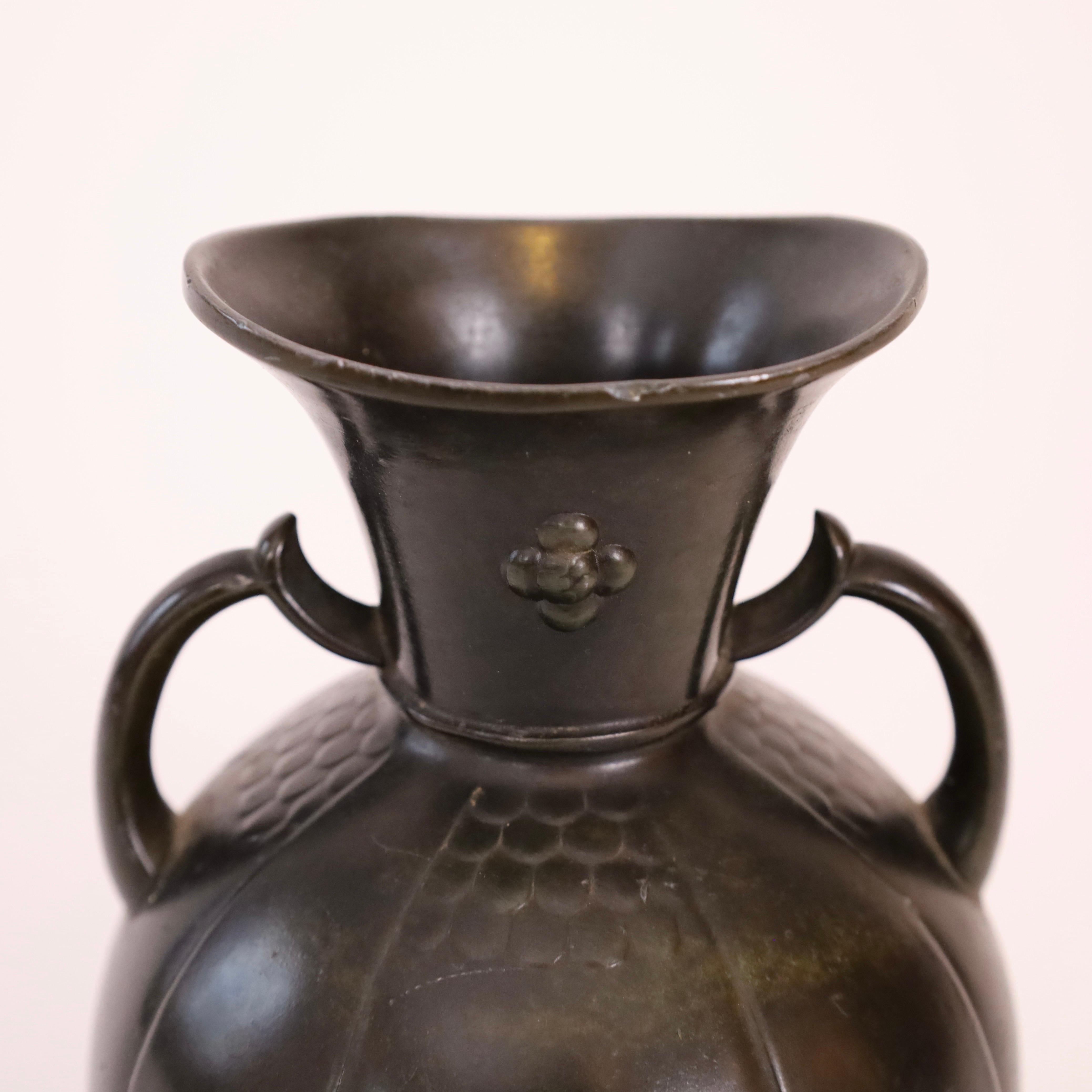 Art-déco-Vase von Just Andersen, 1920er Jahre, Dänemark im Angebot 2