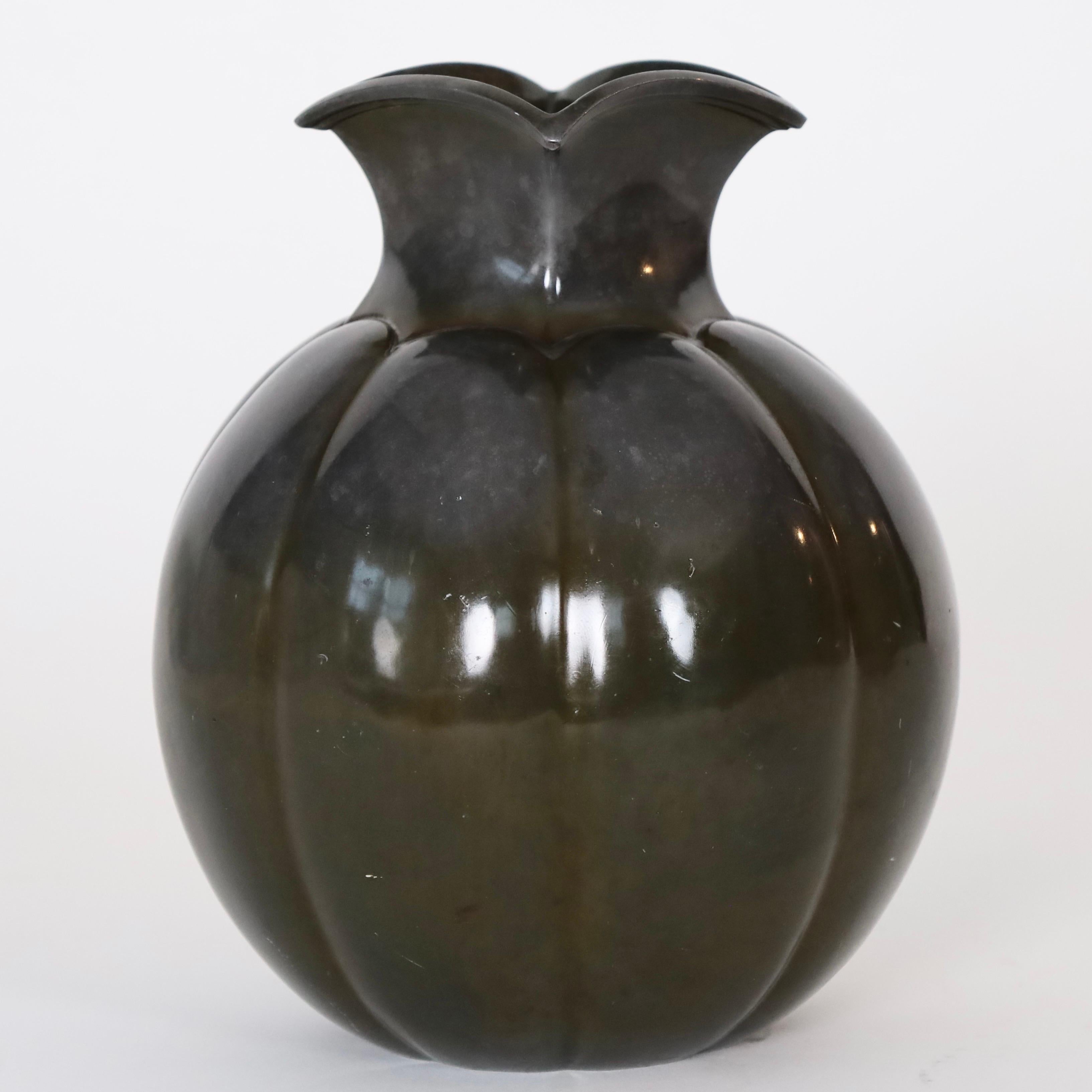 Mid-20th Century Art Deco Vase by Just Andersen, 1930s, Denmark For Sale