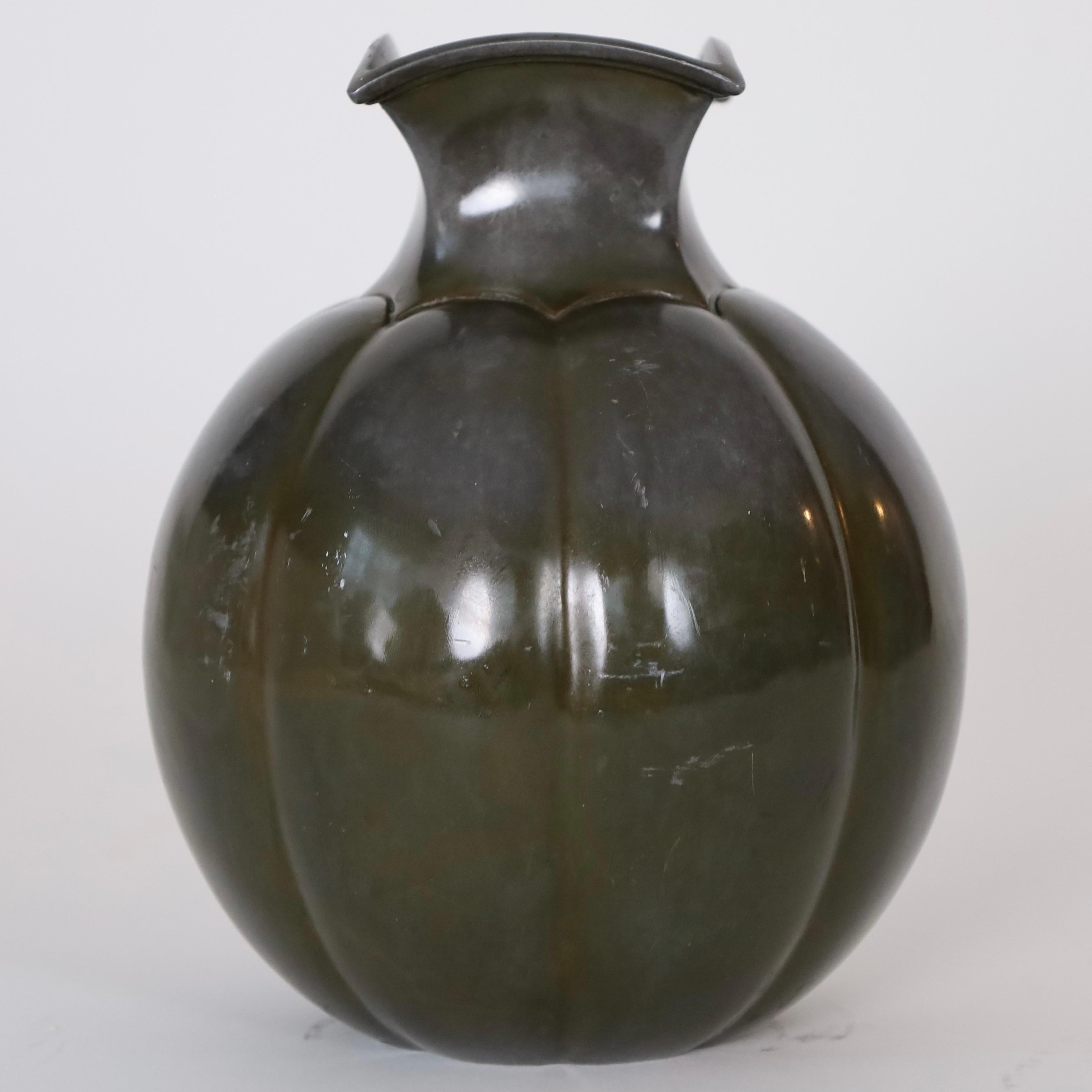 Art Deco Vase by Just Andersen, 1930s, Denmark For Sale 1