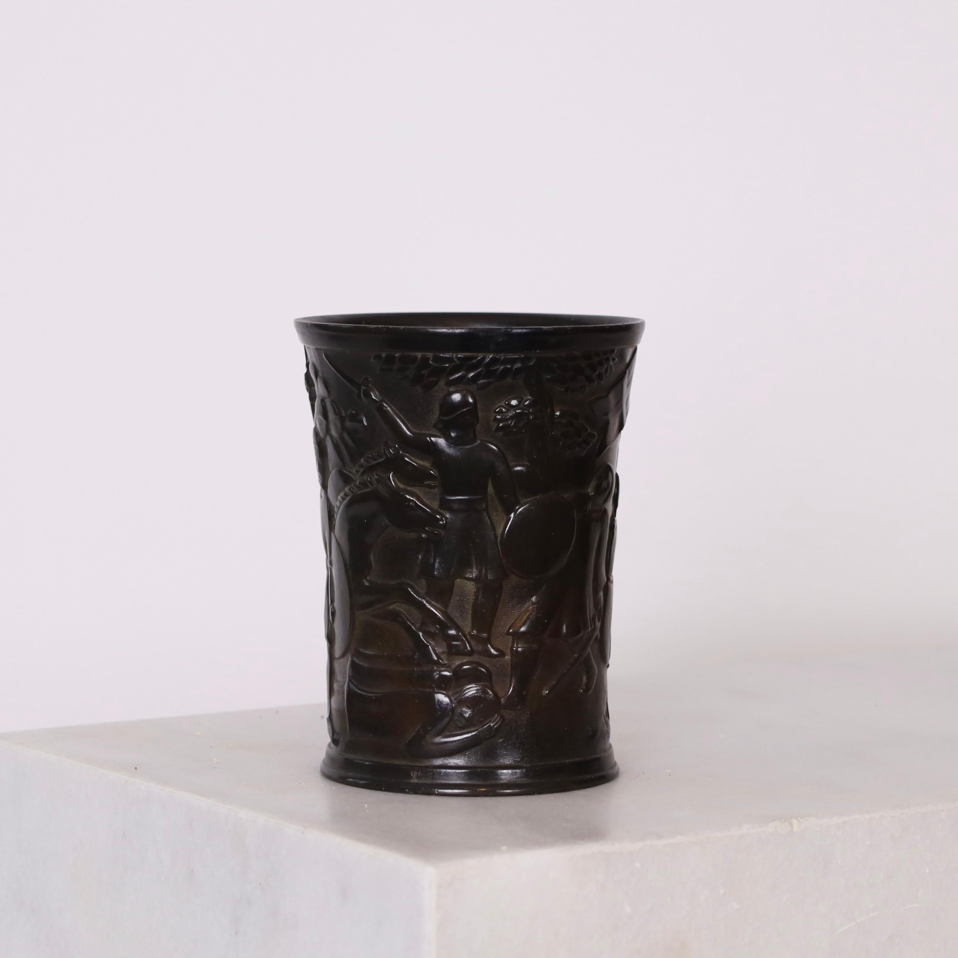 Vaso Art déco di Just Andersen, anni '1940, Danimarca in vendita 7
