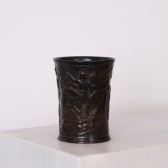 Art Deco Diskometal Vase by Just Andersen, 1940s, Denmark