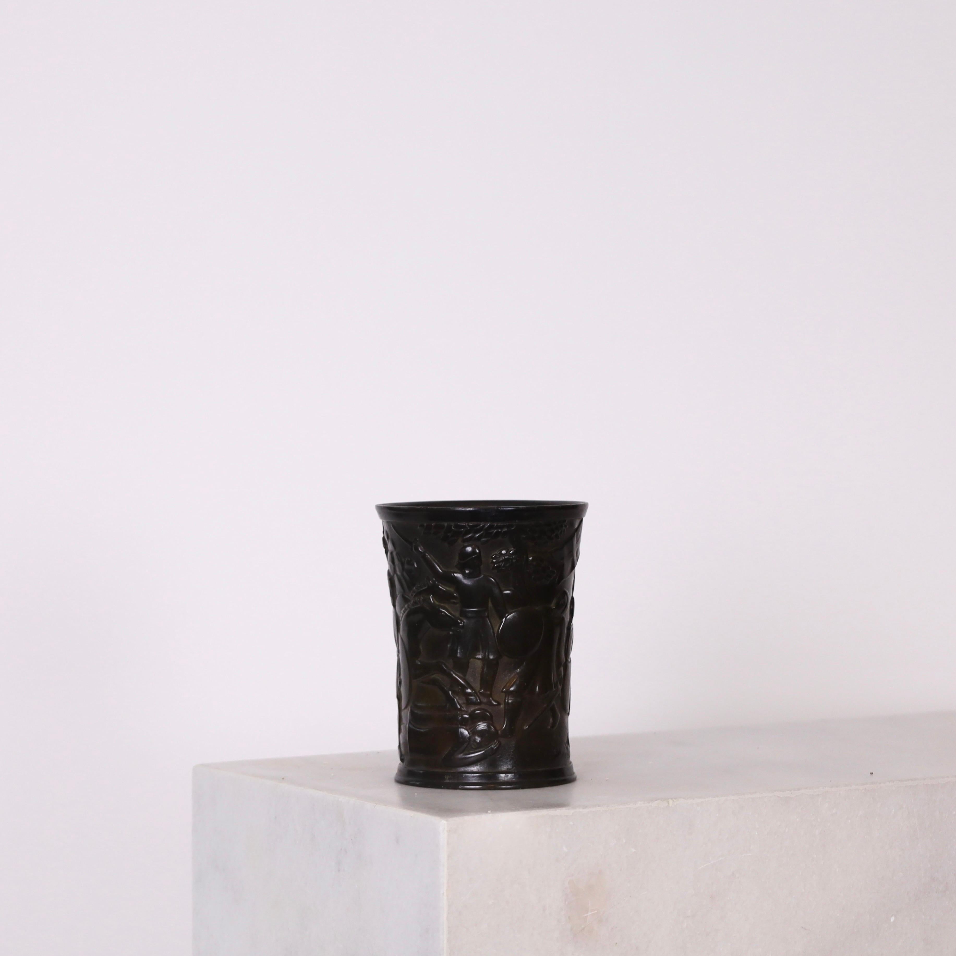 Metà XX secolo Vaso Art déco di Just Andersen, anni '1940, Danimarca in vendita