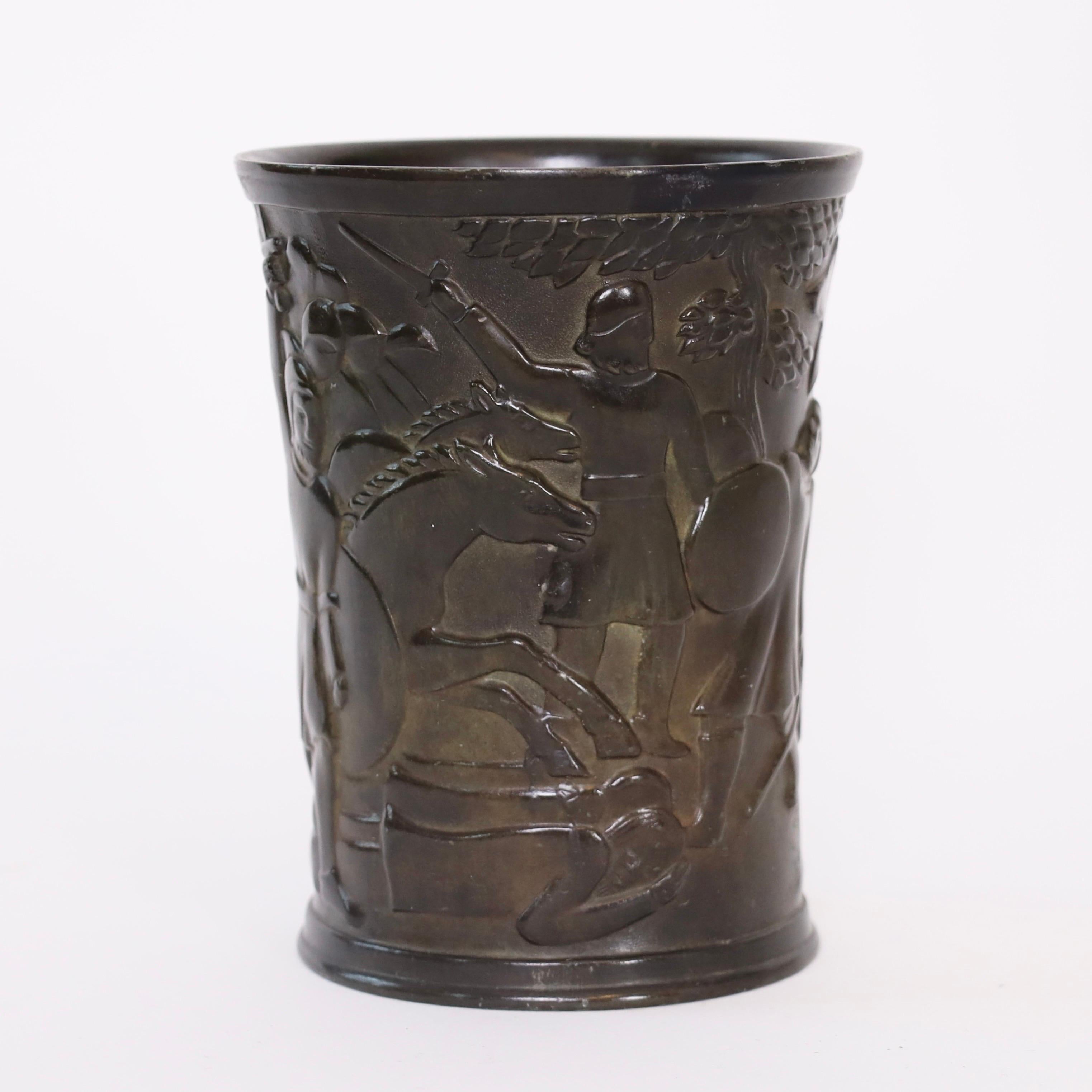 Vaso Art déco di Just Andersen, anni '1940, Danimarca in vendita 2