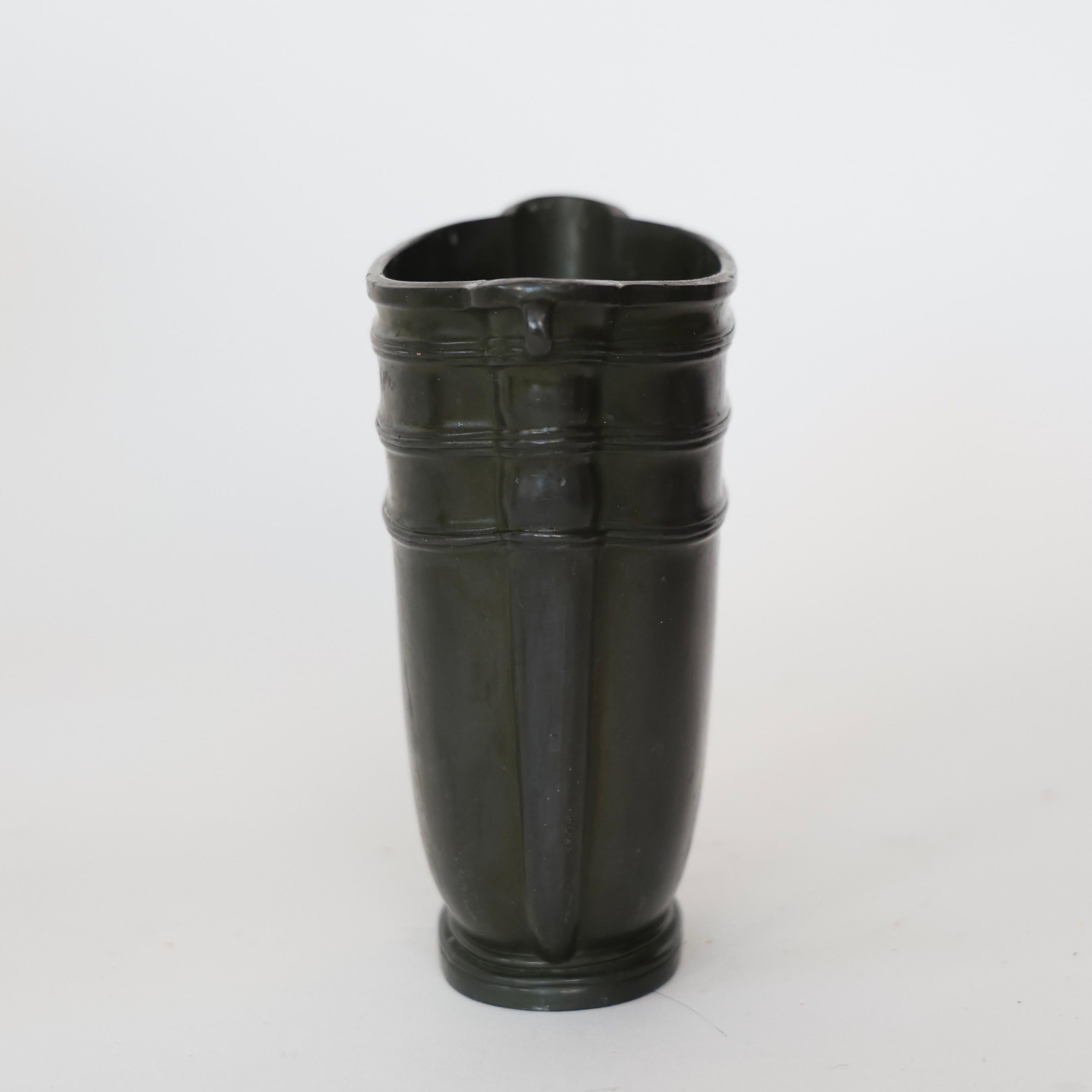 Vaso Art Deco di Just Andersen, anni '1940, Danimarca in vendita 2