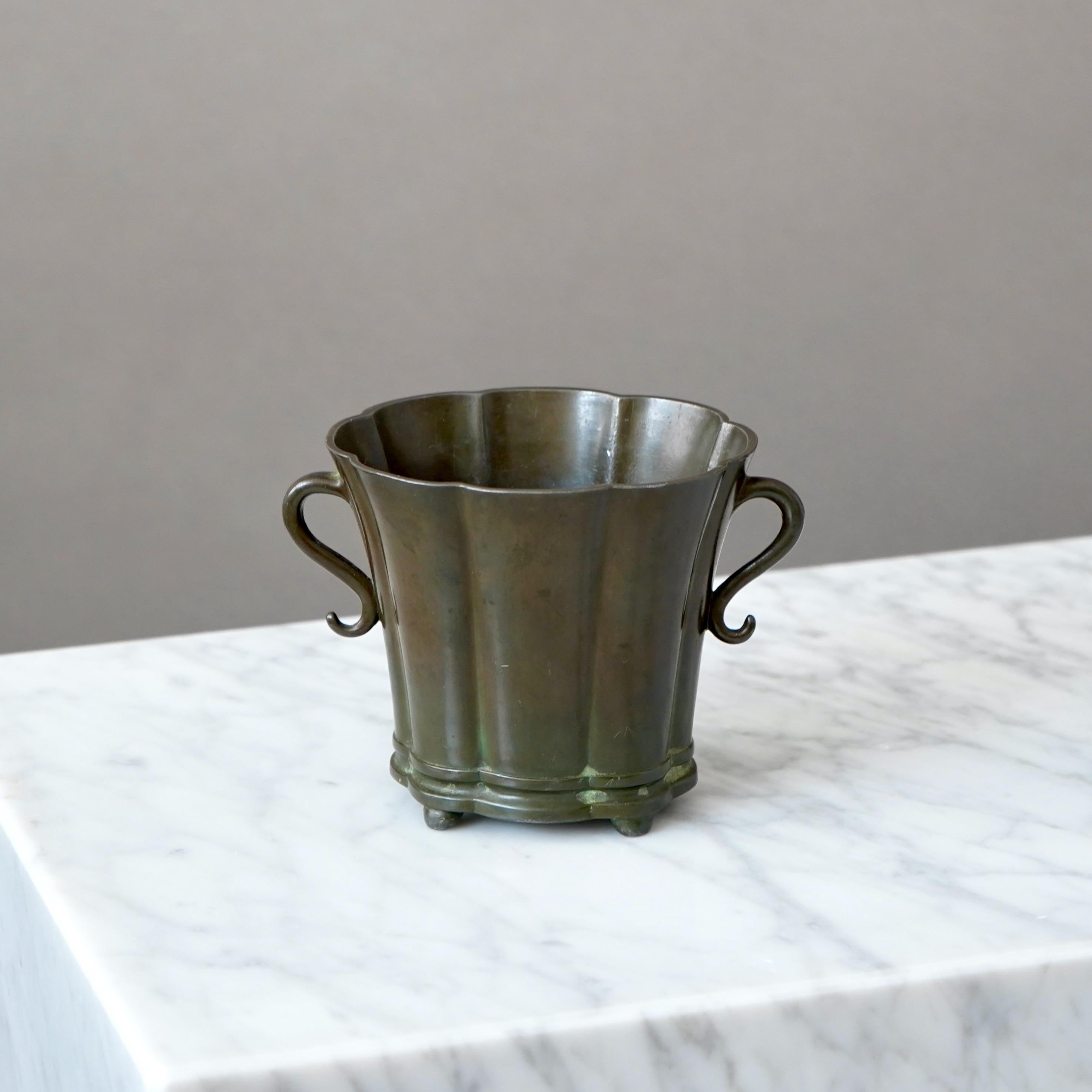 Danish Art Deco Vase by Just Andersen, Denmark, 1930s For Sale
