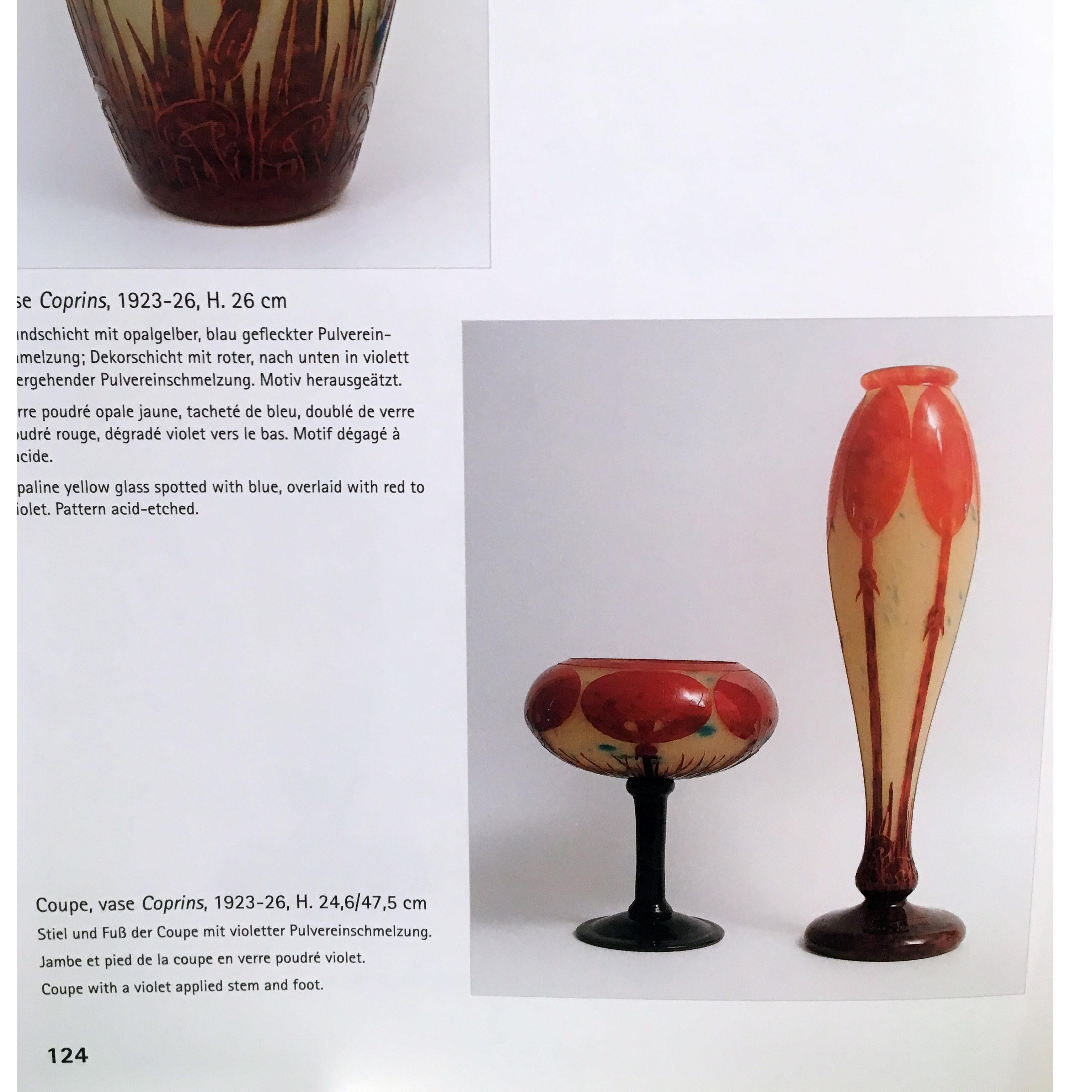 Art Glass Art Deco Vase by Le Verre Francais
