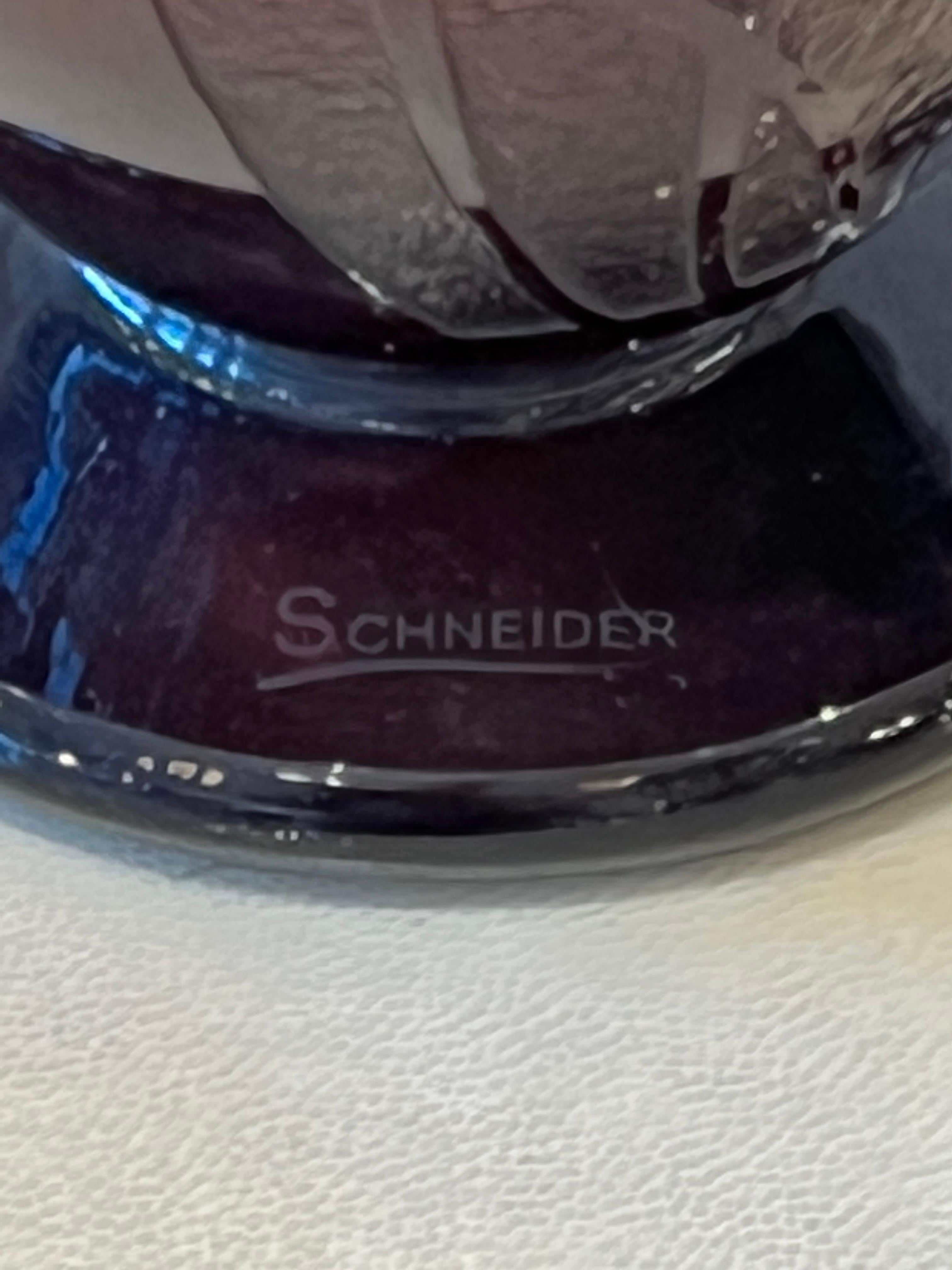 Art-Déco-Vase von Le Verre Francais (Glas) im Angebot