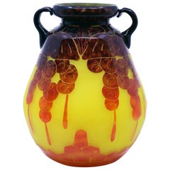 Art Deco Vase by Le Verre Francais