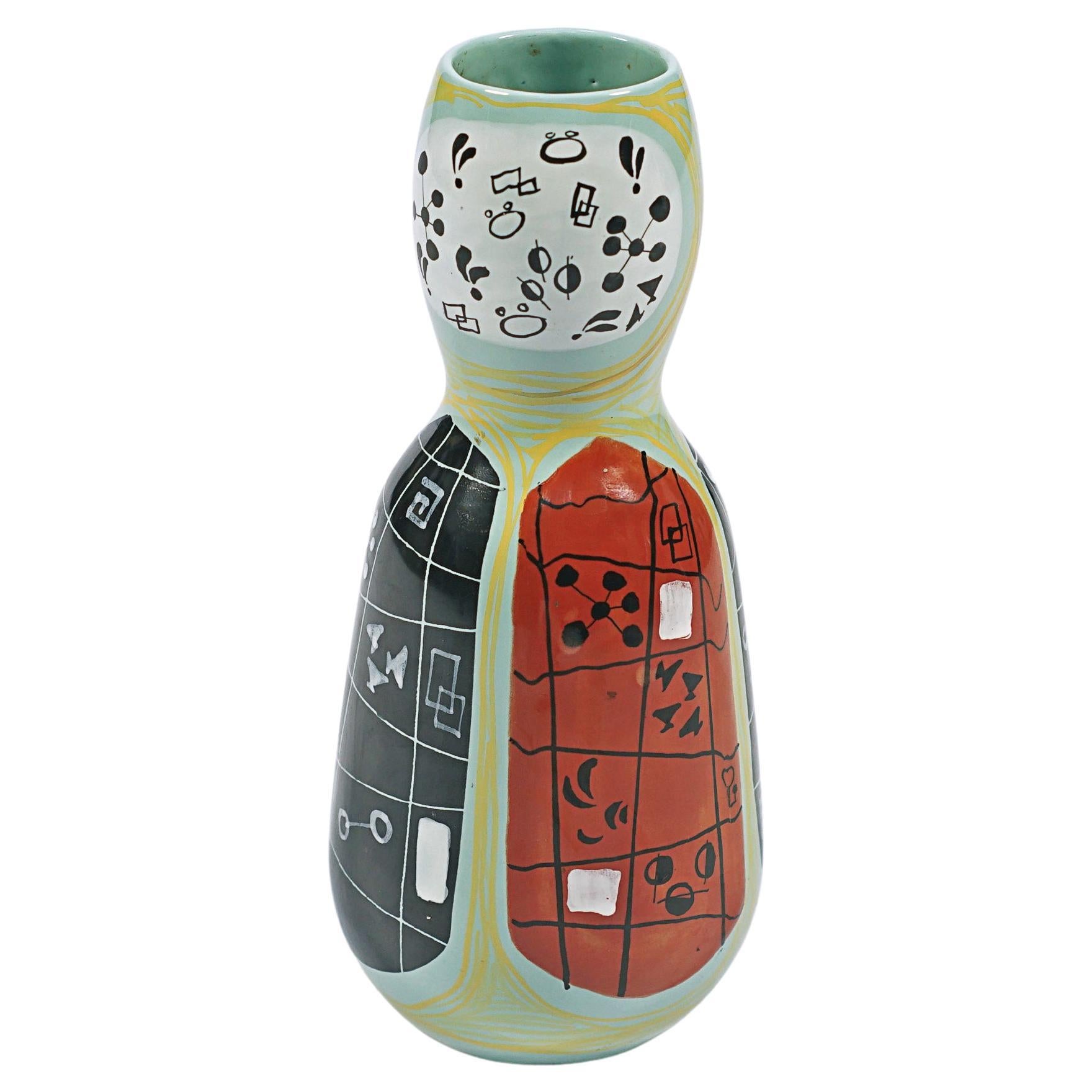 Vase Art déco de Santucci Deruta en vente
