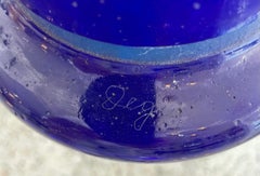 Vase Art Déco par Verrerie D'Art Degué