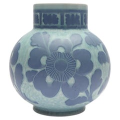 Art Deco Vase Ceramic, "Sgrafitto", by Josef Ekberg, Swedish Antique, 1922