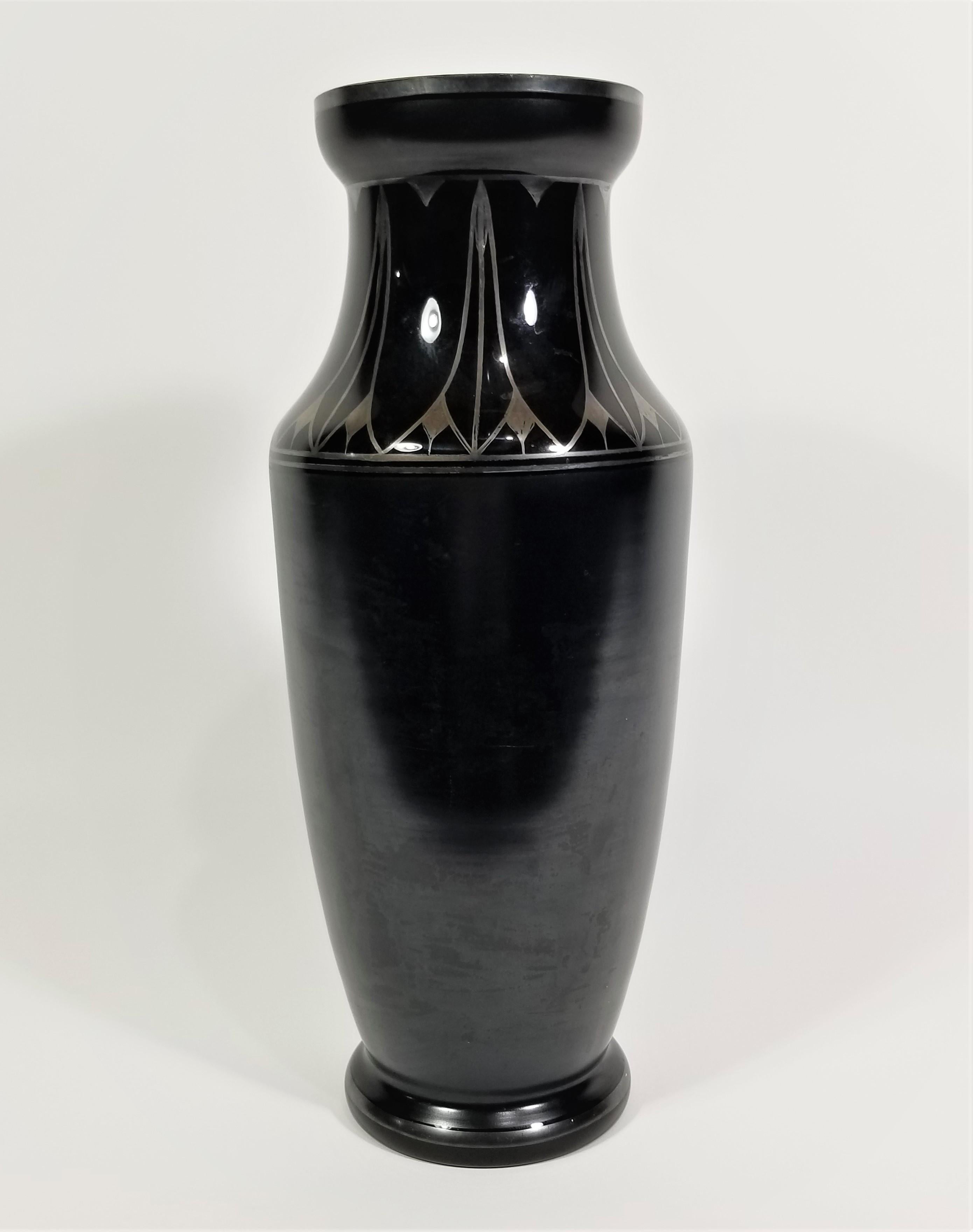 Art Deco Vase Czechoslovakia For Sale 5