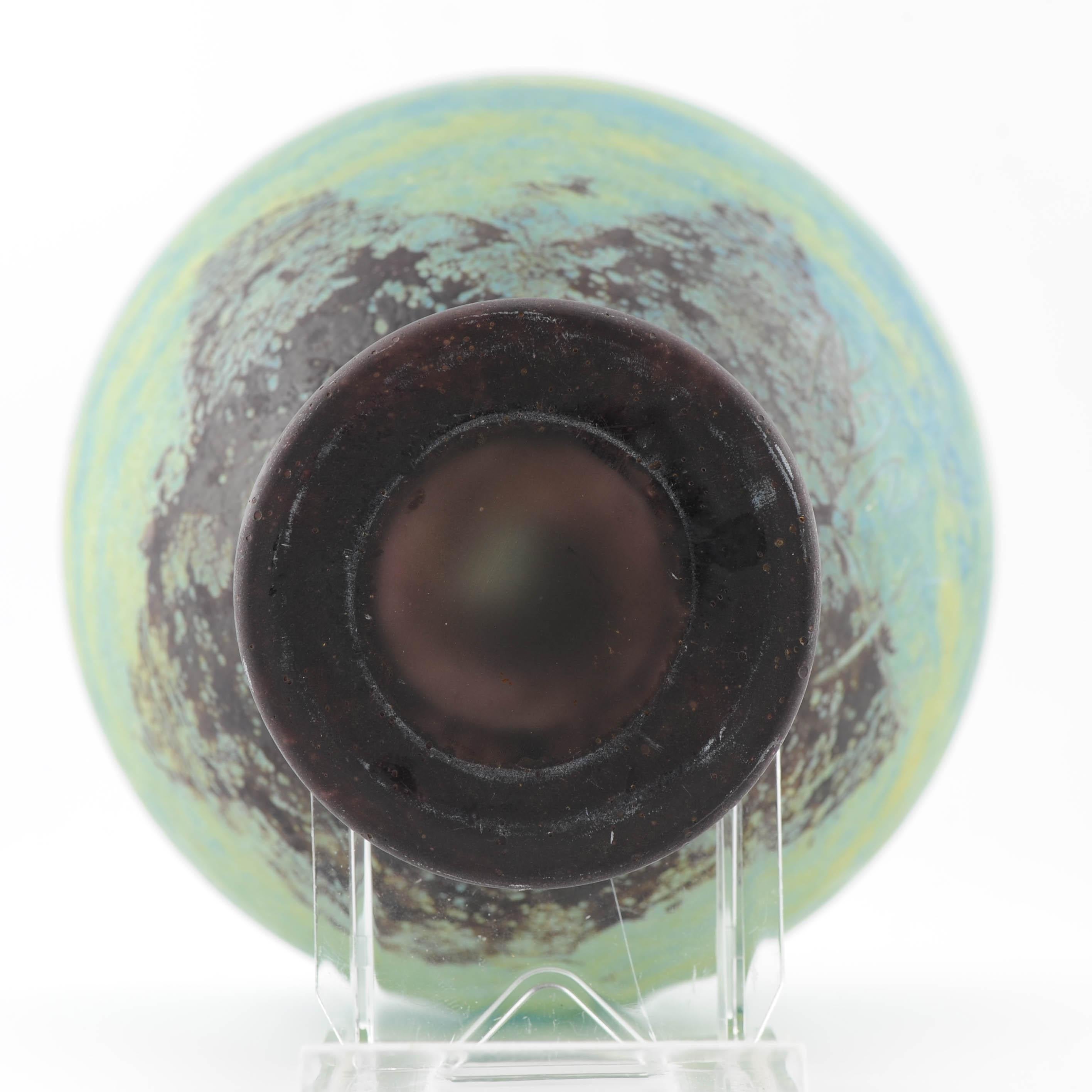 Art Deco Vase Daum Nancy Acid-Etched Glass Vase, circa 1910-1925 French Glass For Sale 7