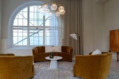 Vase Art Déco en bronze et laiton par SVM Handarbete, Suède années 1940