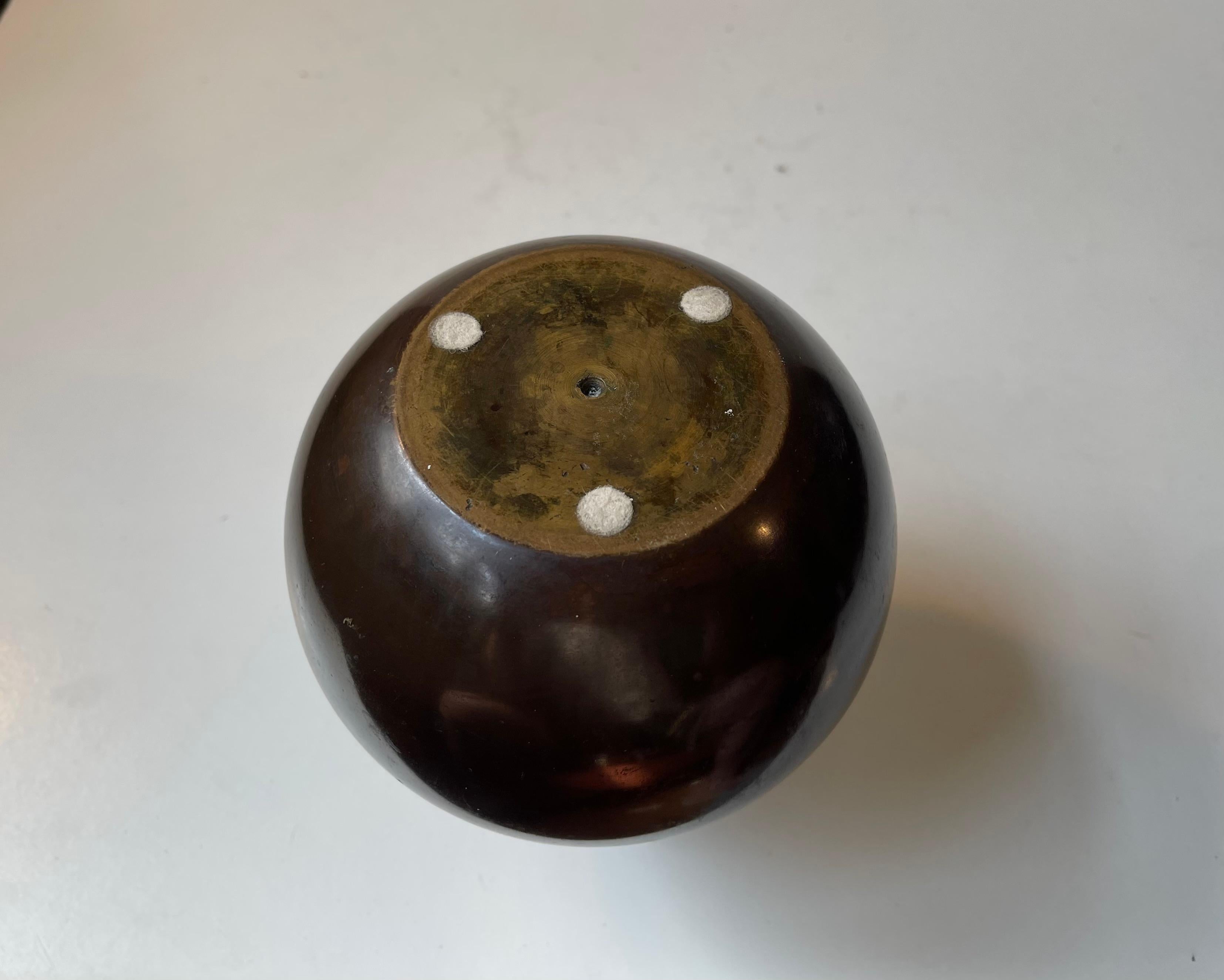 Art-Déco-Vase aus patinierter Bronze von Bdr. Grage Dänemark (Dänisch) im Angebot