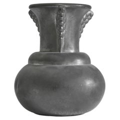 Antique Art Deco Vase in Pewter