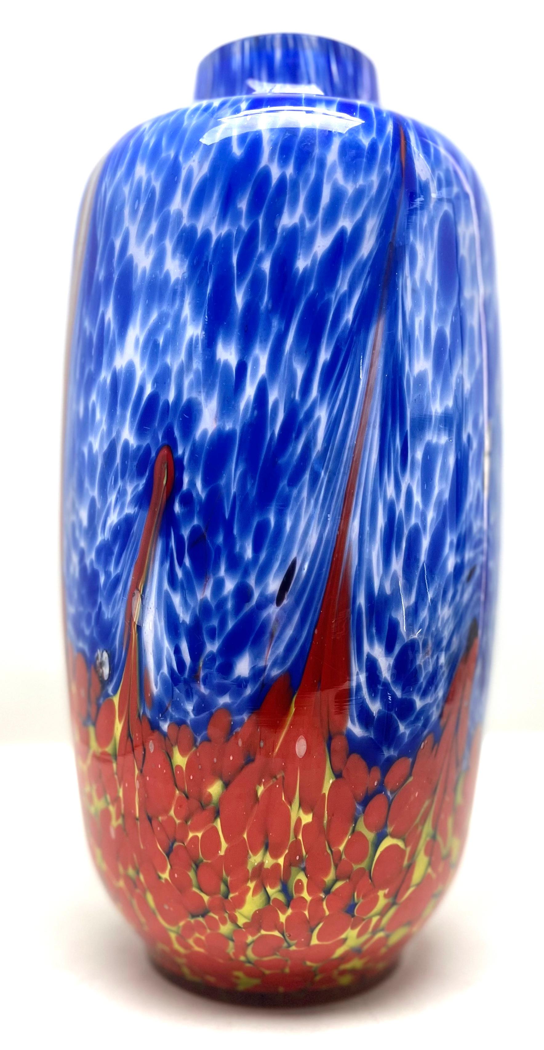 Art Deco Vase Multiple Layered Glass Scailmont by Henri Heemskerk, 1886-1953 For Sale 2