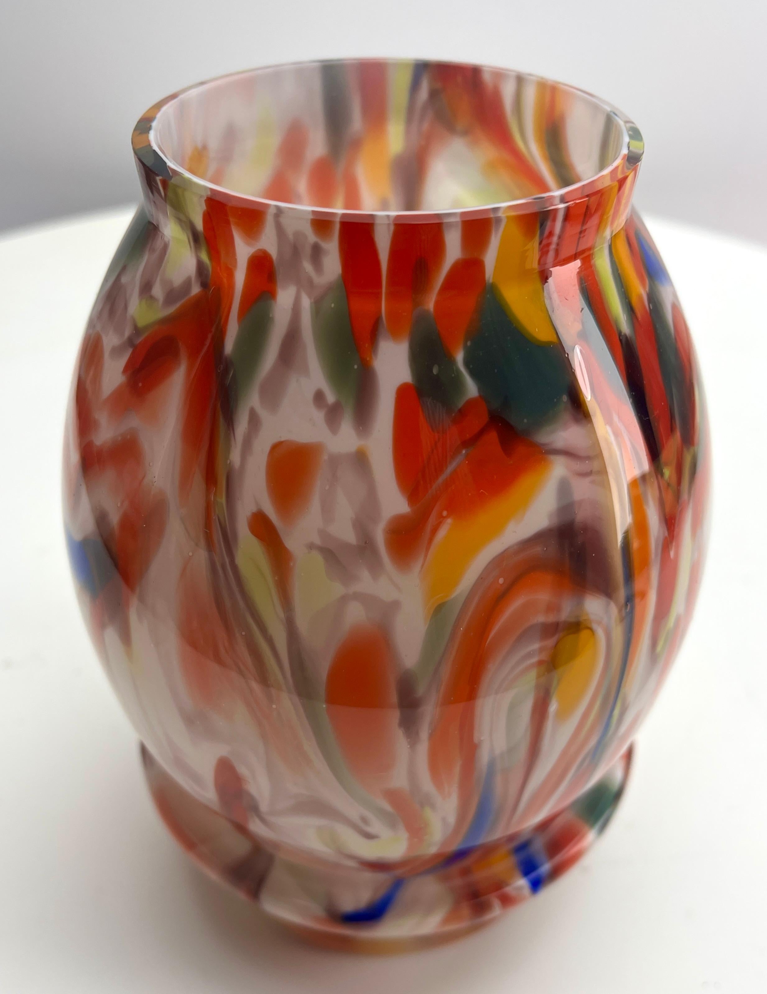 Art déco-Vase aus mehrschichtigem Scailmont-Glas von Henri Heemskerk, 1933er Jahre (Belgisch) im Angebot