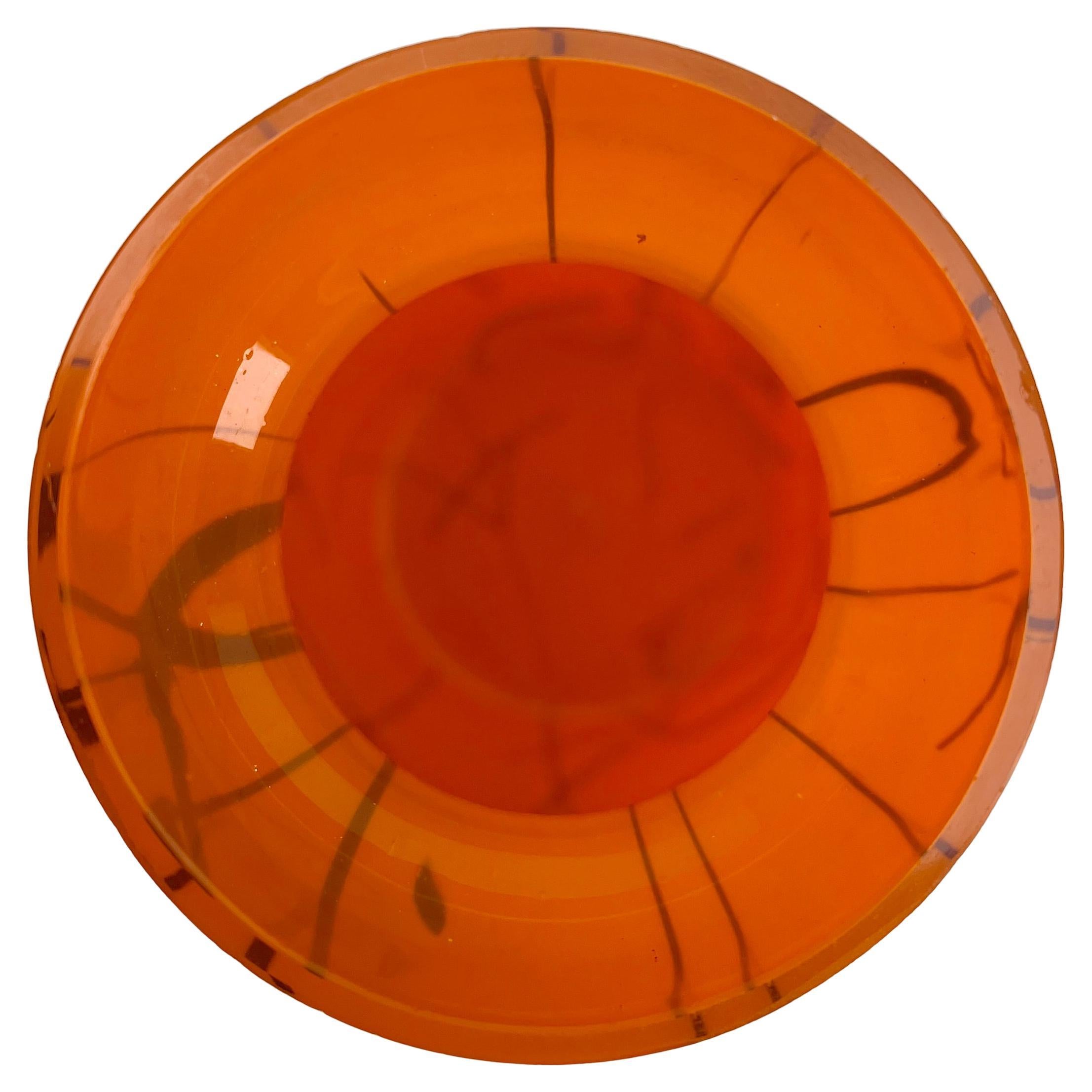 Mid-20th Century Art Deco Vase Multiple Layered Glass Scailmont by Henri Heemskerk, 1933s For Sale