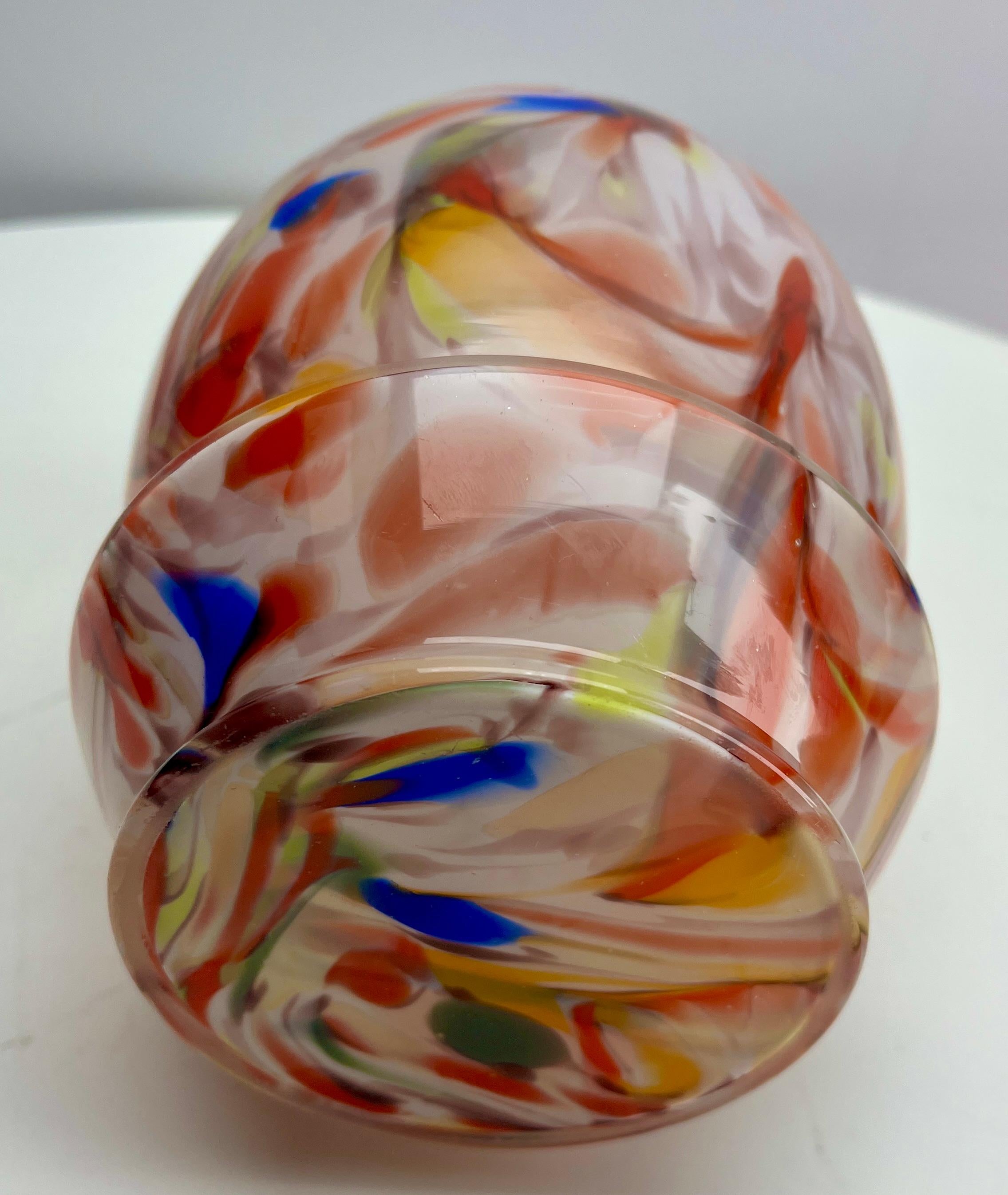 Art déco-Vase aus mehrschichtigem Scailmont-Glas von Henri Heemskerk, 1933er Jahre (Glaskunst) im Angebot
