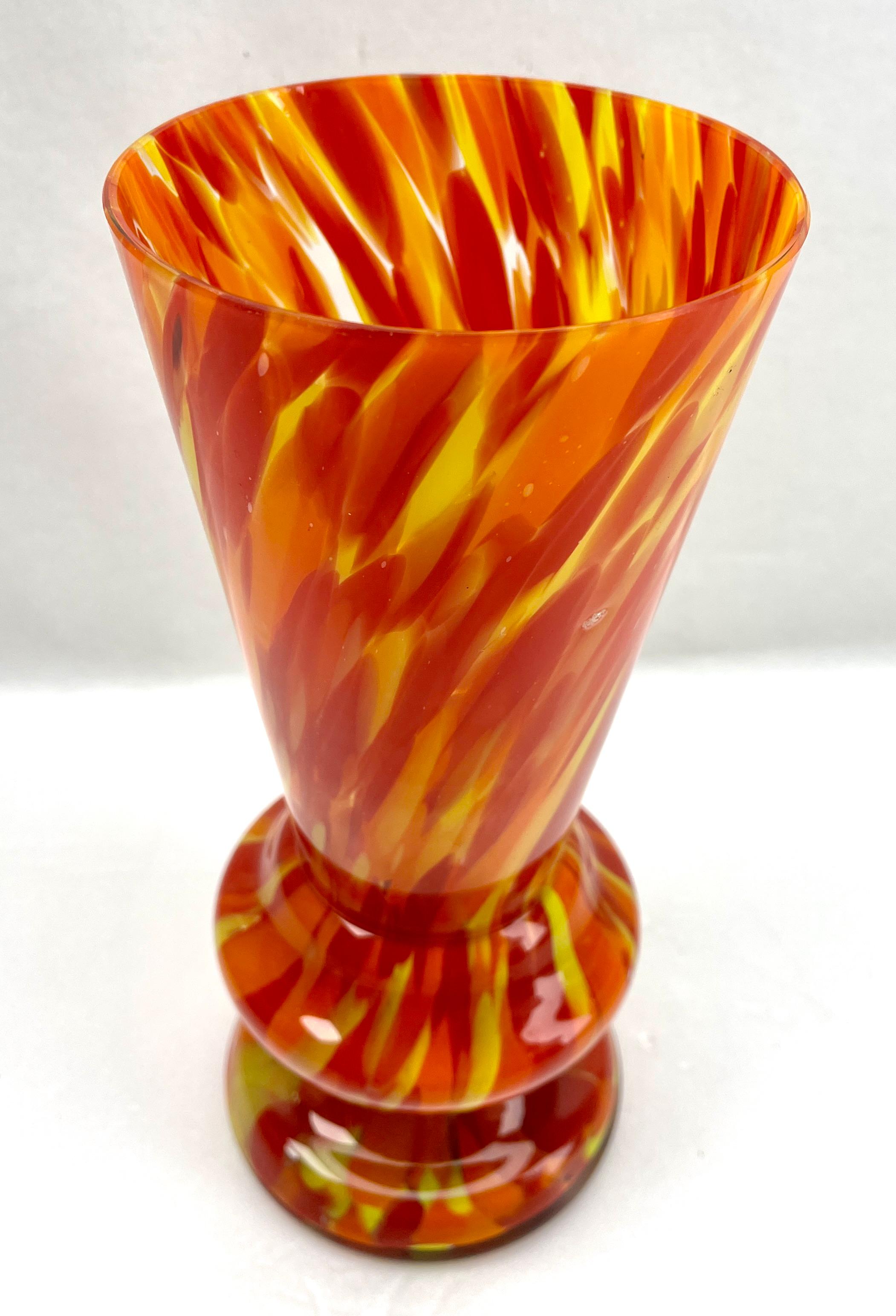 Art Deco Vase Multiple Layered Glass Scailmont by Henri Heemskerk, 1933s For Sale 1