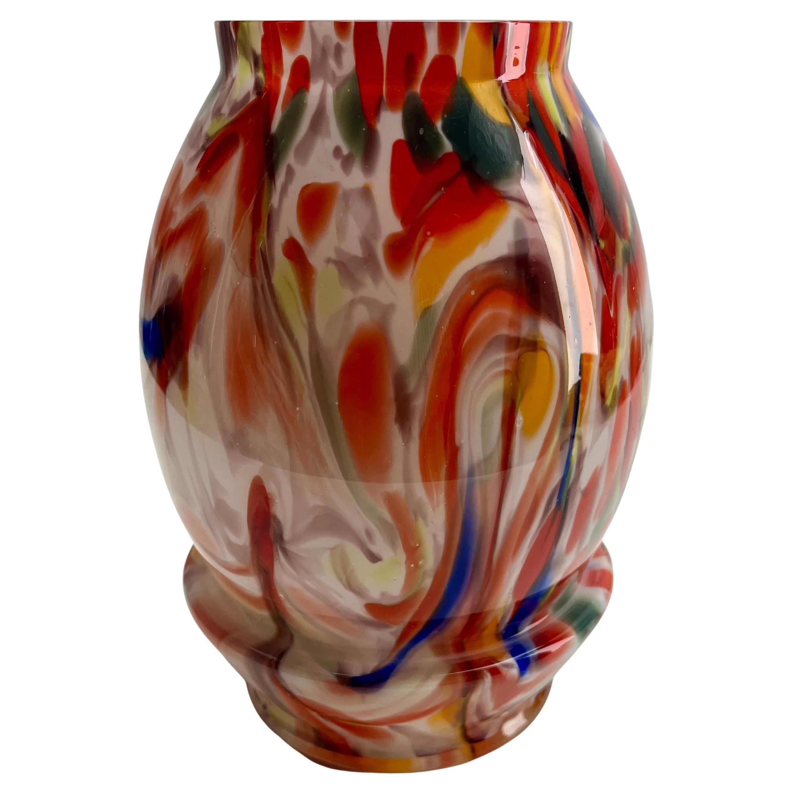 Art déco-Vase aus mehrschichtigem Scailmont-Glas von Henri Heemskerk, 1933er Jahre im Angebot