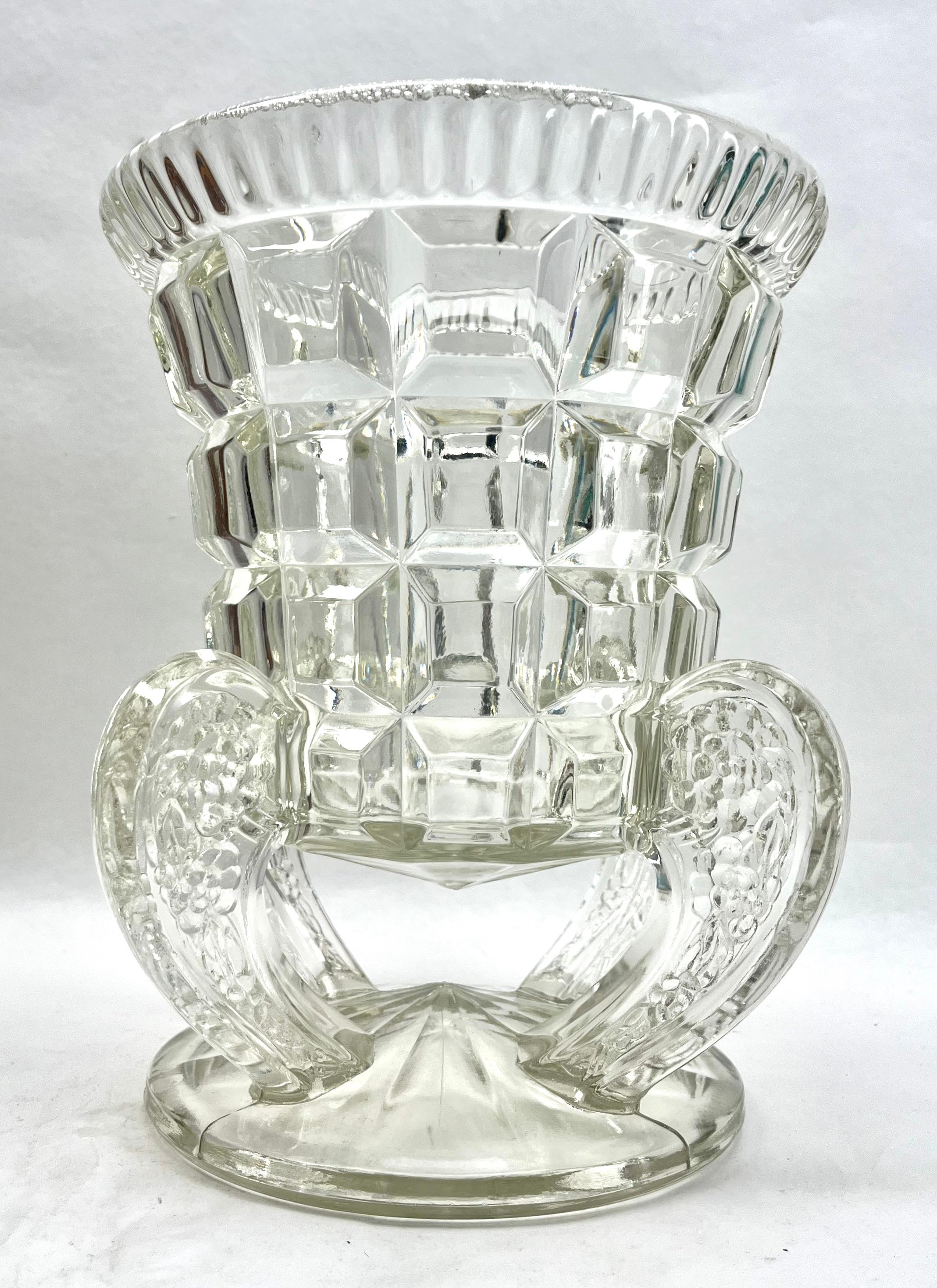 Art Deco Vase oder Weinkühler Hoskins Rose &Co - Libochovice Tschechoslowakei  (Art déco) im Angebot