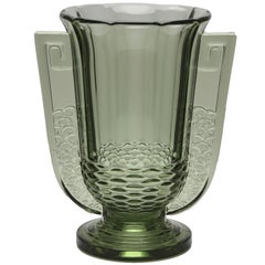 Art Deco Vase Roméo from Val Saint Lambert Luxval, Belgium, 1935