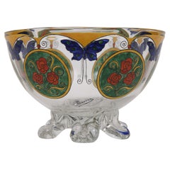 Vase Art-déco "Roses et papillons" de Sèvres