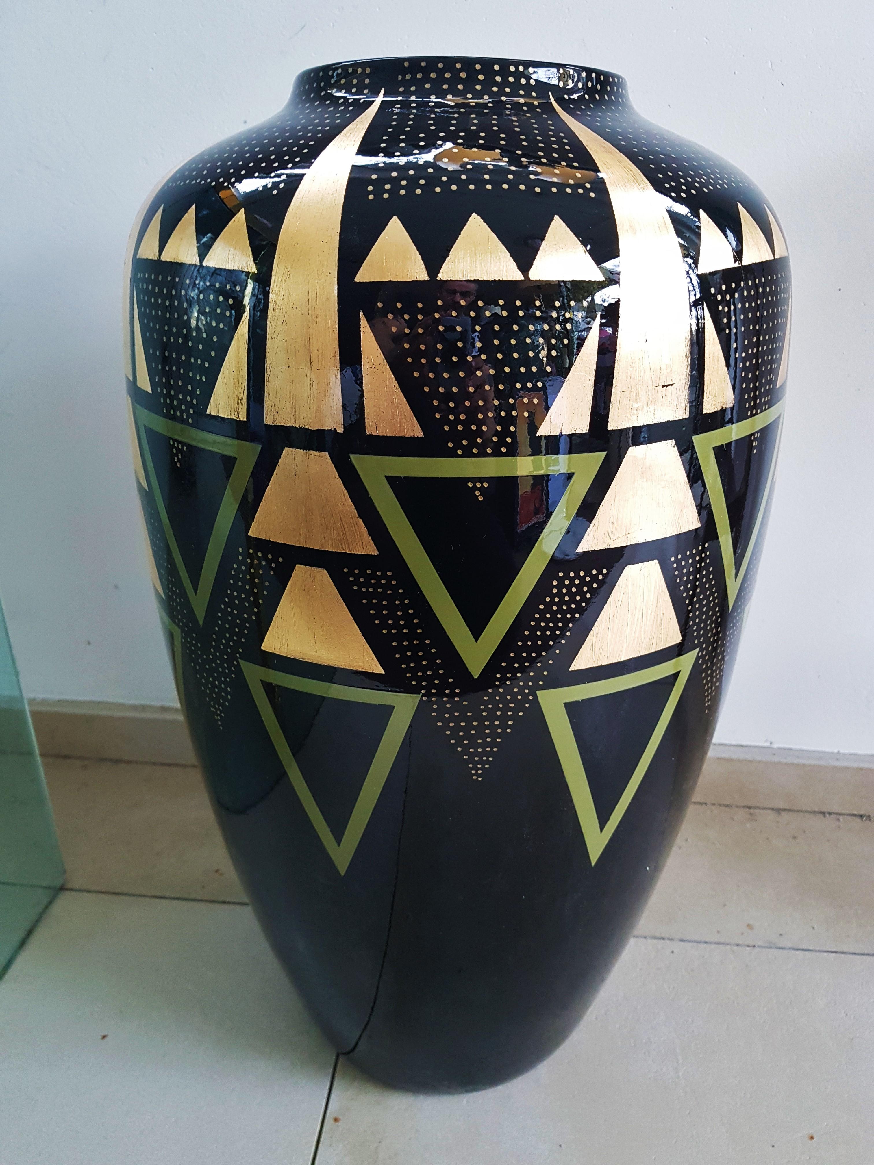Vase im Art-déco-Stil Dunand (Art déco) im Angebot