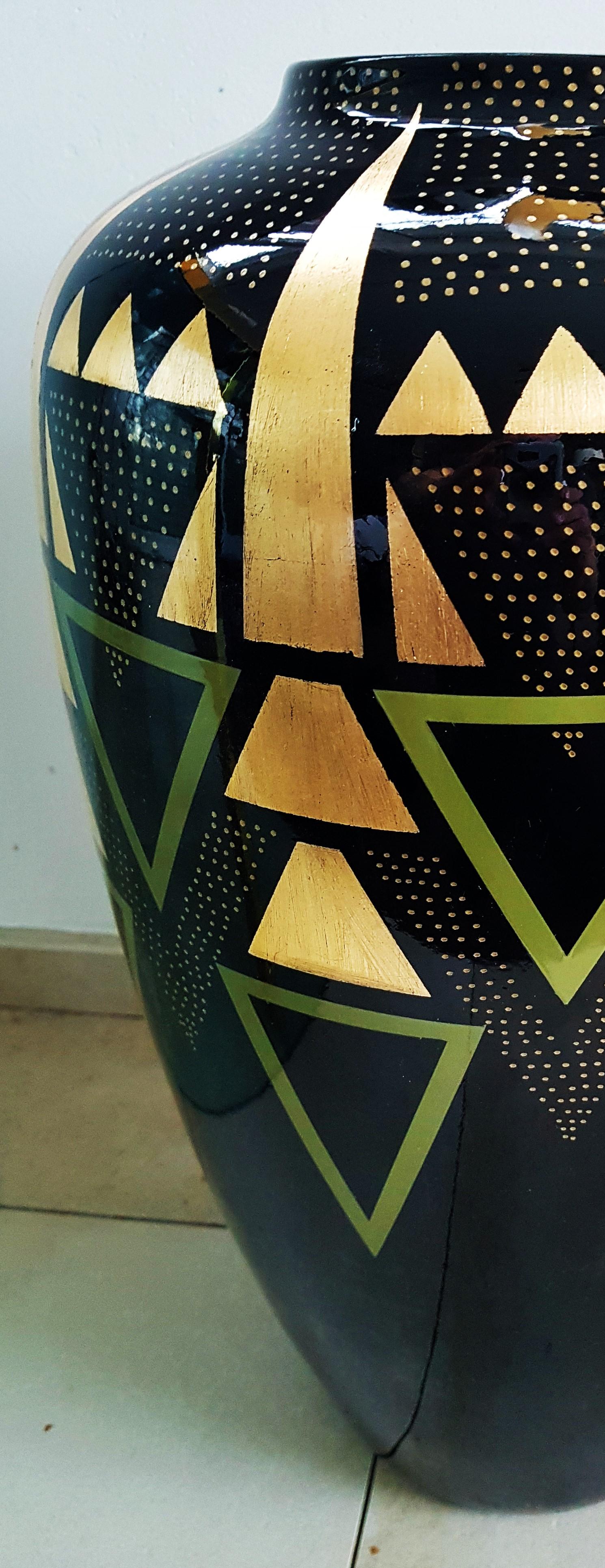 Vase im Art-déco-Stil Dunand (Deutsch) im Angebot