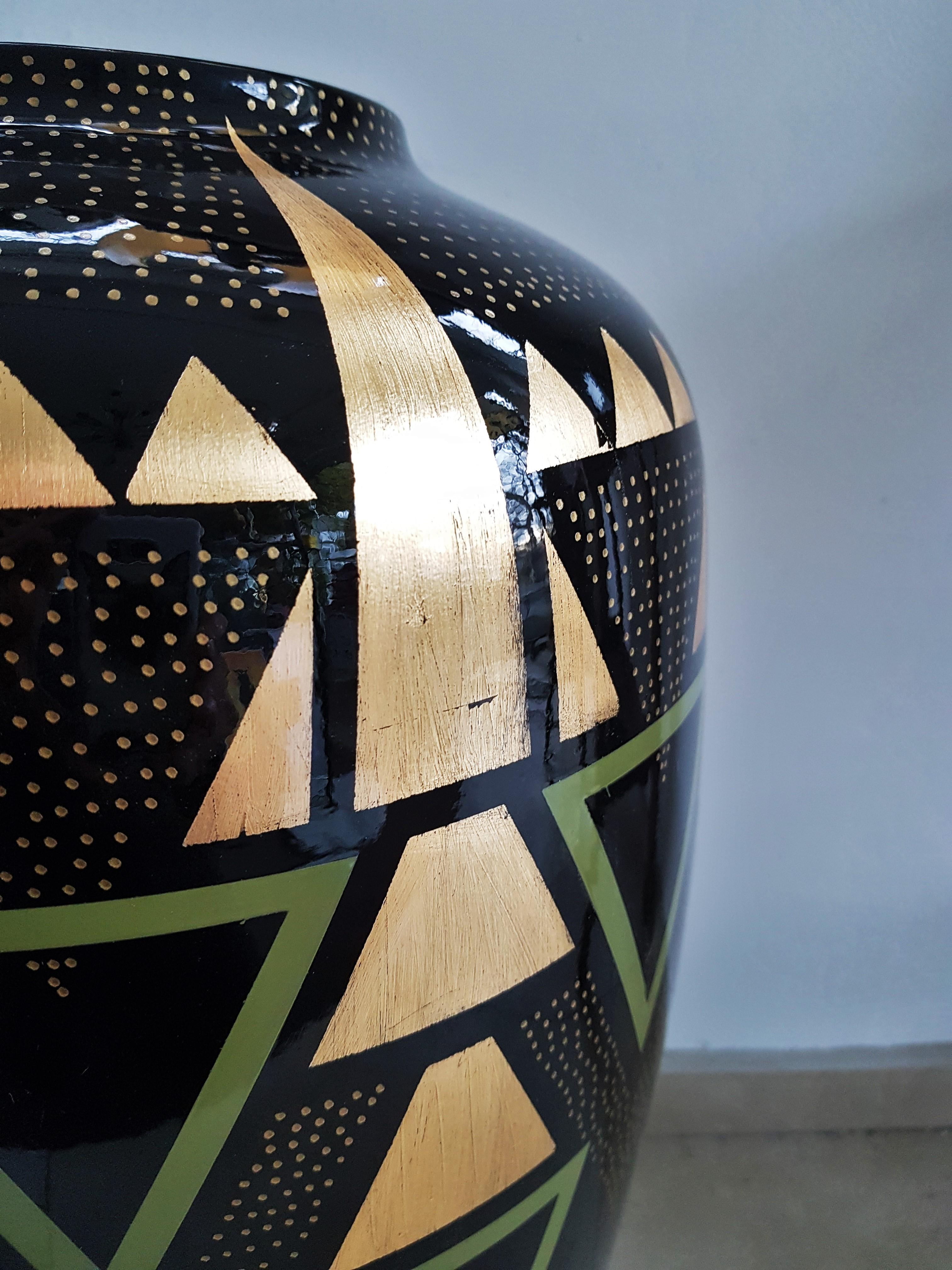 Vase im Art-déco-Stil Dunand (21. Jahrhundert und zeitgenössisch) im Angebot