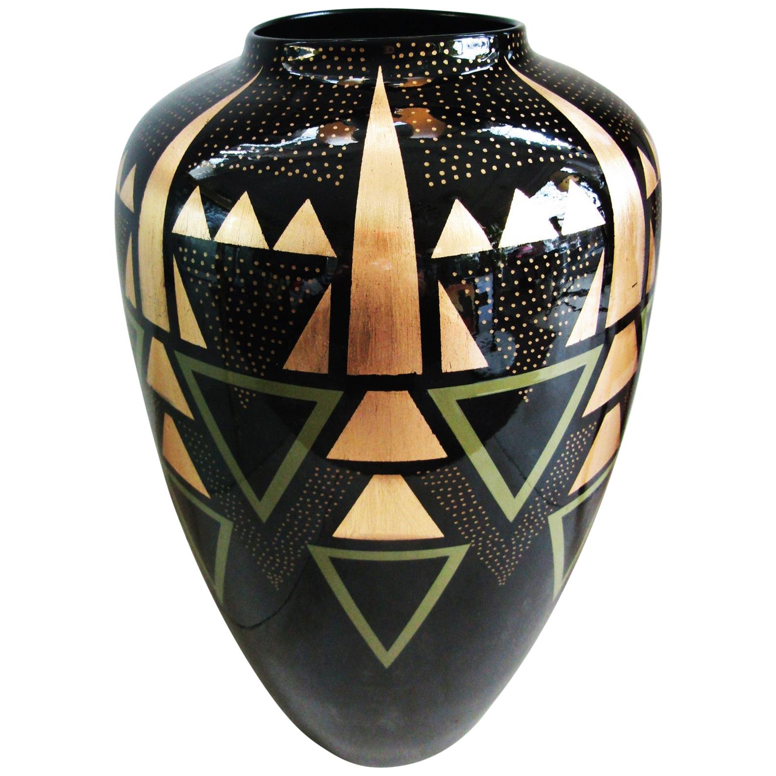 Art Deco Vase Style Dunand For Sale