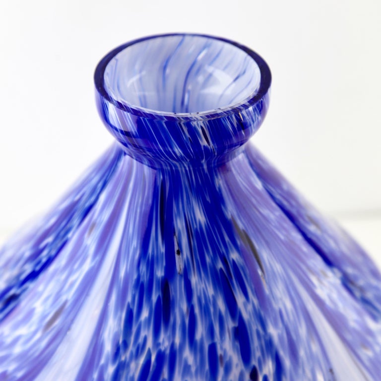 Belgian Art Deco Vasse of Multiple Layered Glass from Scailmont Belgium For Sale